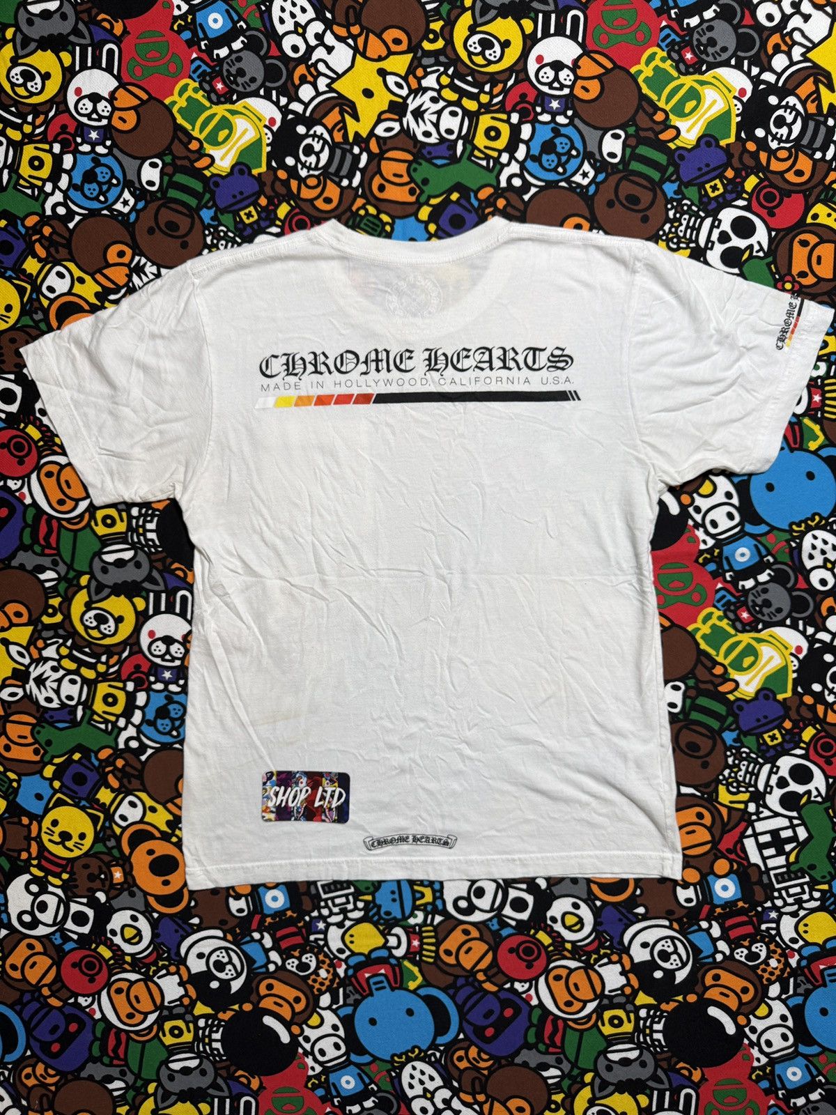 Chrome Hearts White Charge Up Logo Tee