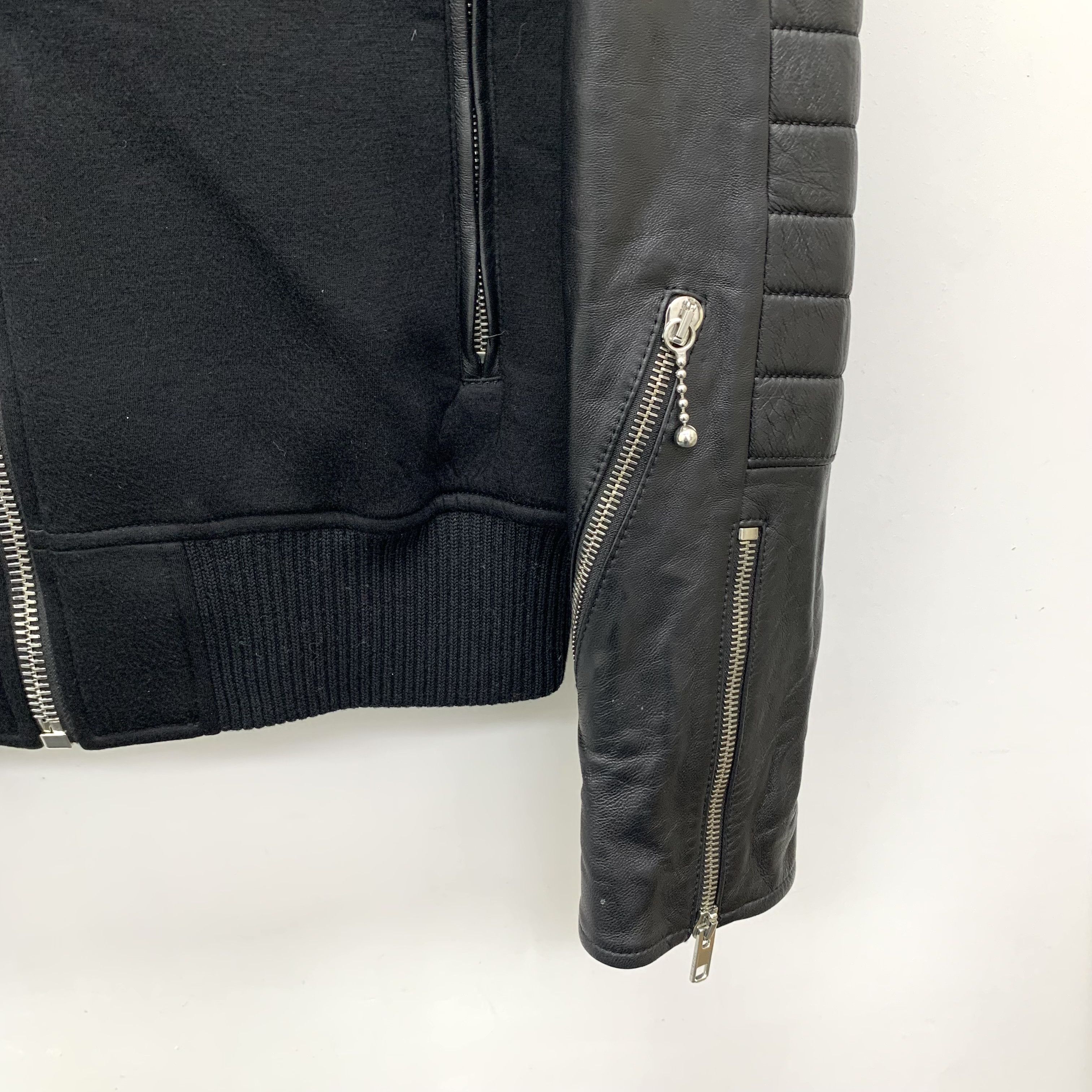 Givenchy Givenchy Leather Panel Hooded Jacket (Size 46) Size US S / EU 44-46 / 1 - 3 Thumbnail
