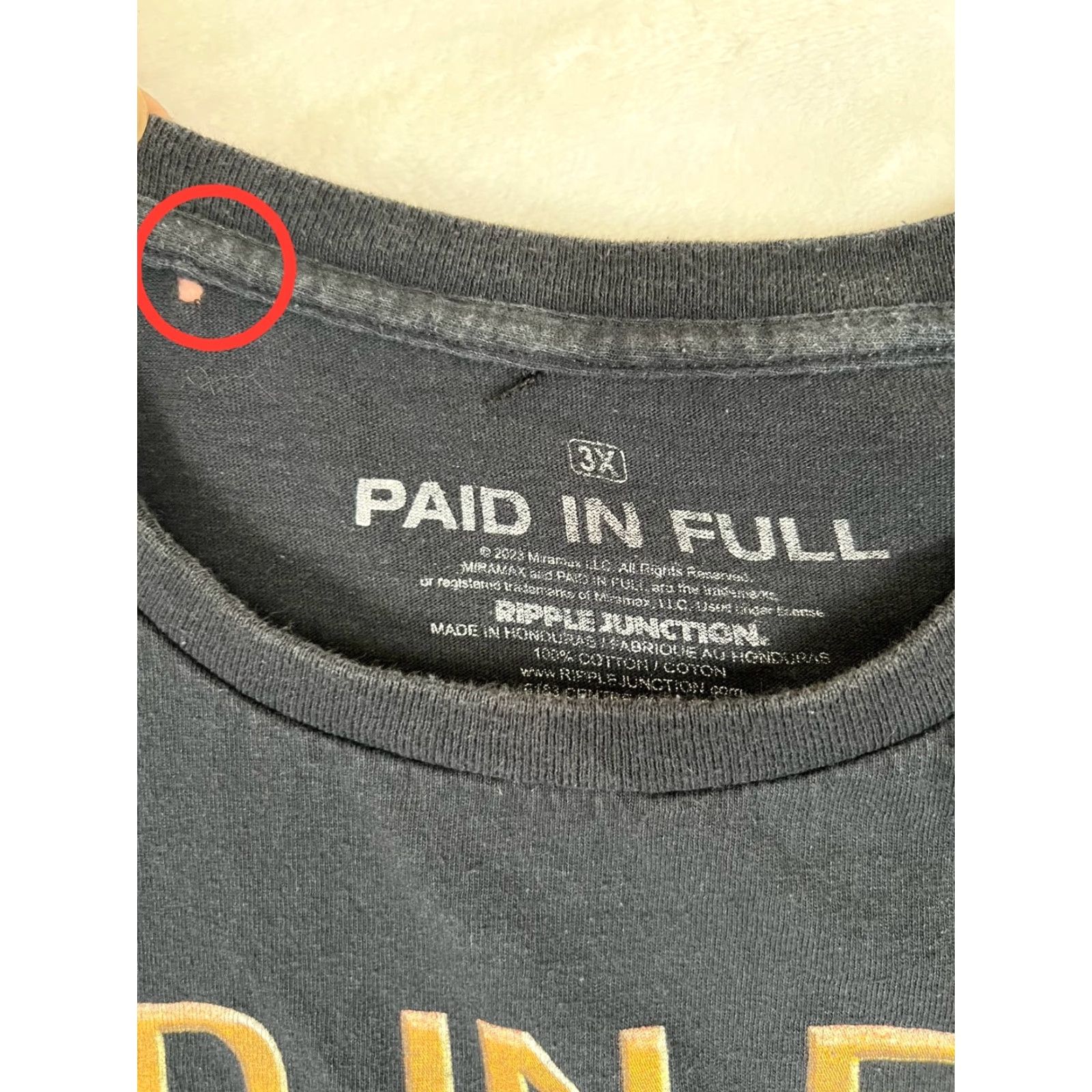 Ripple Junction VINTAGE Ripple Junction Paid in Full Movie Promo T-Shirt 3XL Men Black Cotton Crew Neck Short Sleeve 90s Retro Size US XXL / EU 58 / 5 - 3 Thumbnail