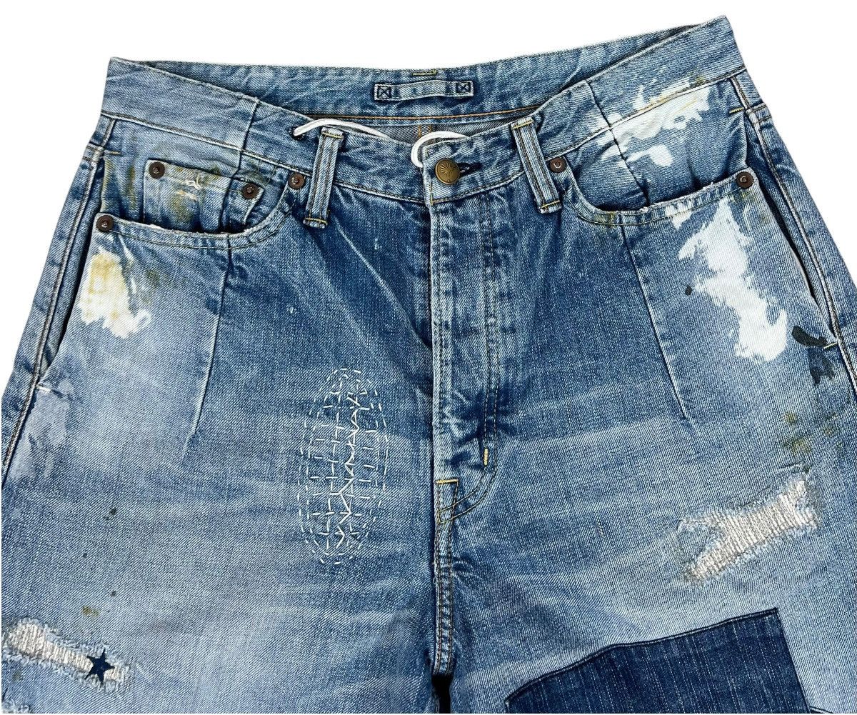 Maison MIHARA YASUHIRO Vintage Miharayasuhiro Patchwork Denim Shorts Size US 32 / EU 48 - 3 Thumbnail