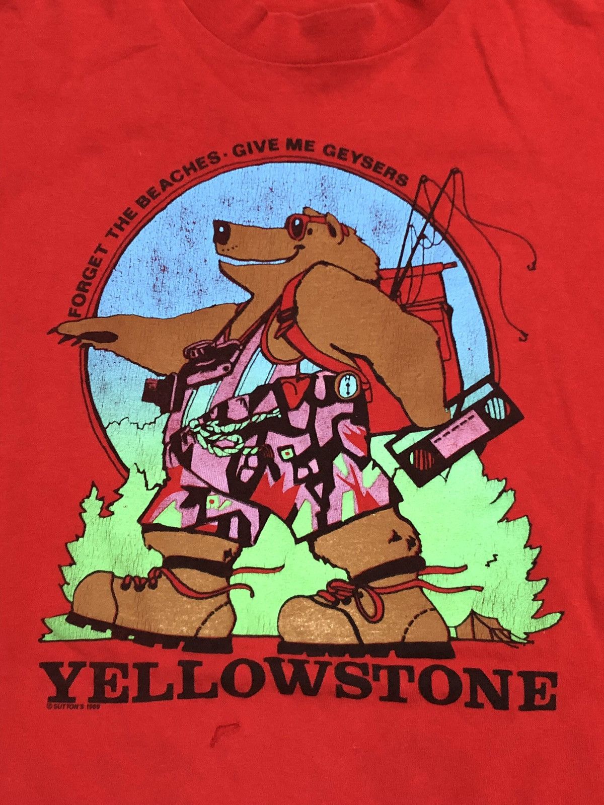 Vintage 90s Yellowstone National Park Tourist Tee Size US XL / EU 56 / 4 - 2 Thumbnail
