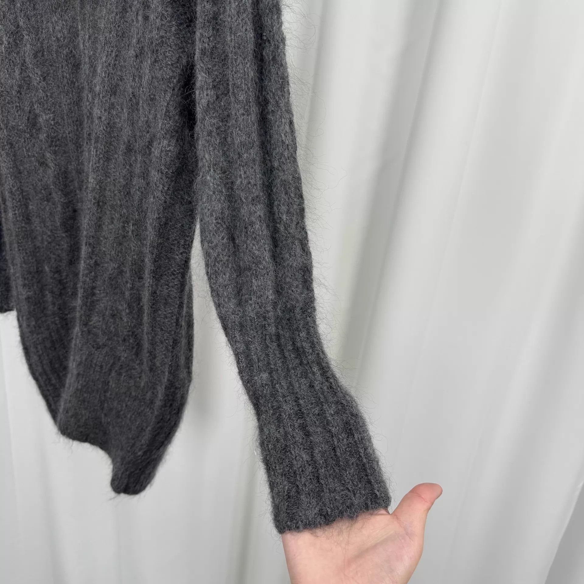 Miu Miu Miu Miu Ruffled Mohair Knit Dress Women's 40 99New Size S / US 4 / IT 40 - 4 Thumbnail