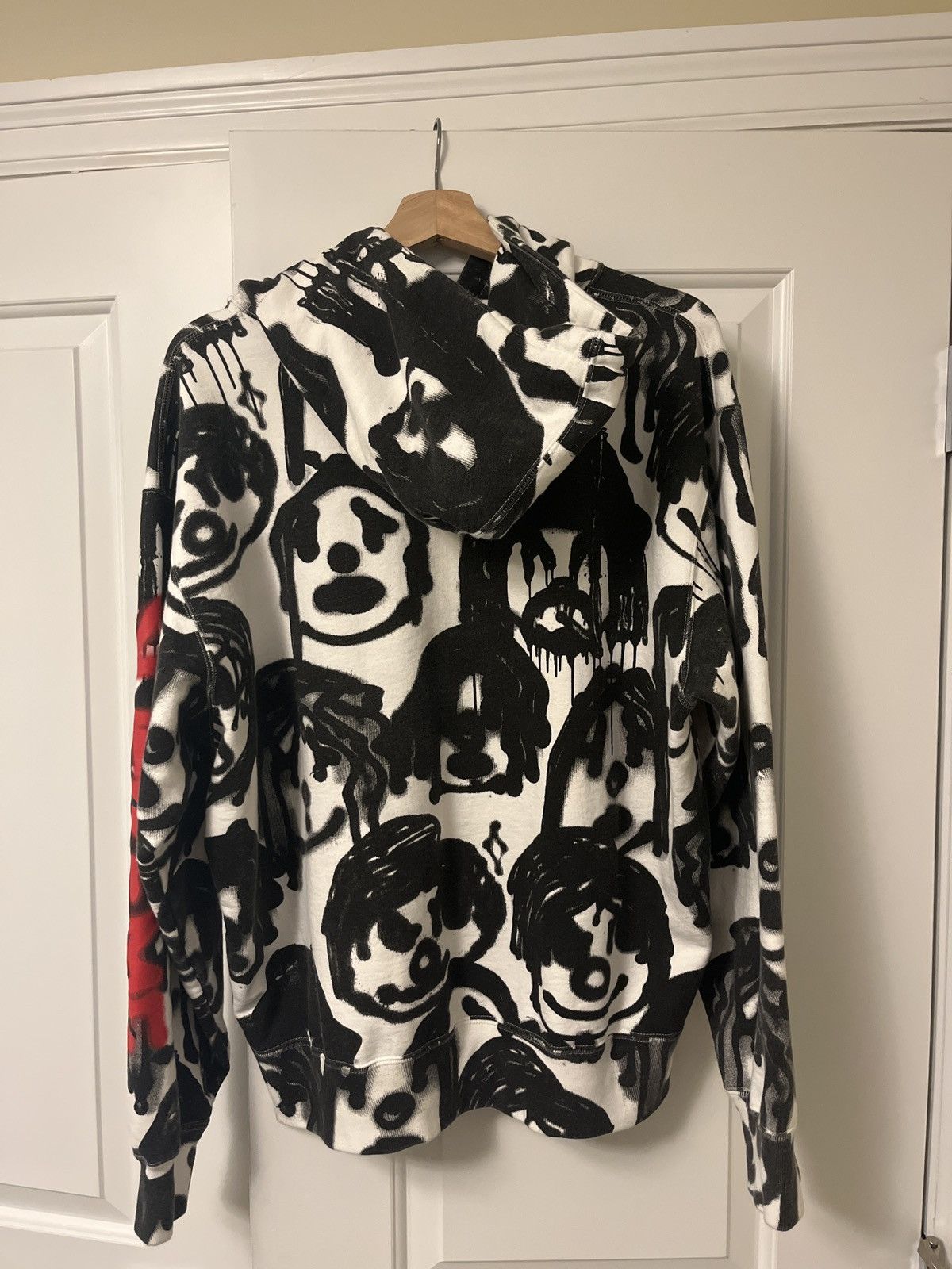 Supreme Supreme X Yohji Yamamoto White Face Graffiti Hoodie Size US M / EU 48-50 / 2 - 2 Preview