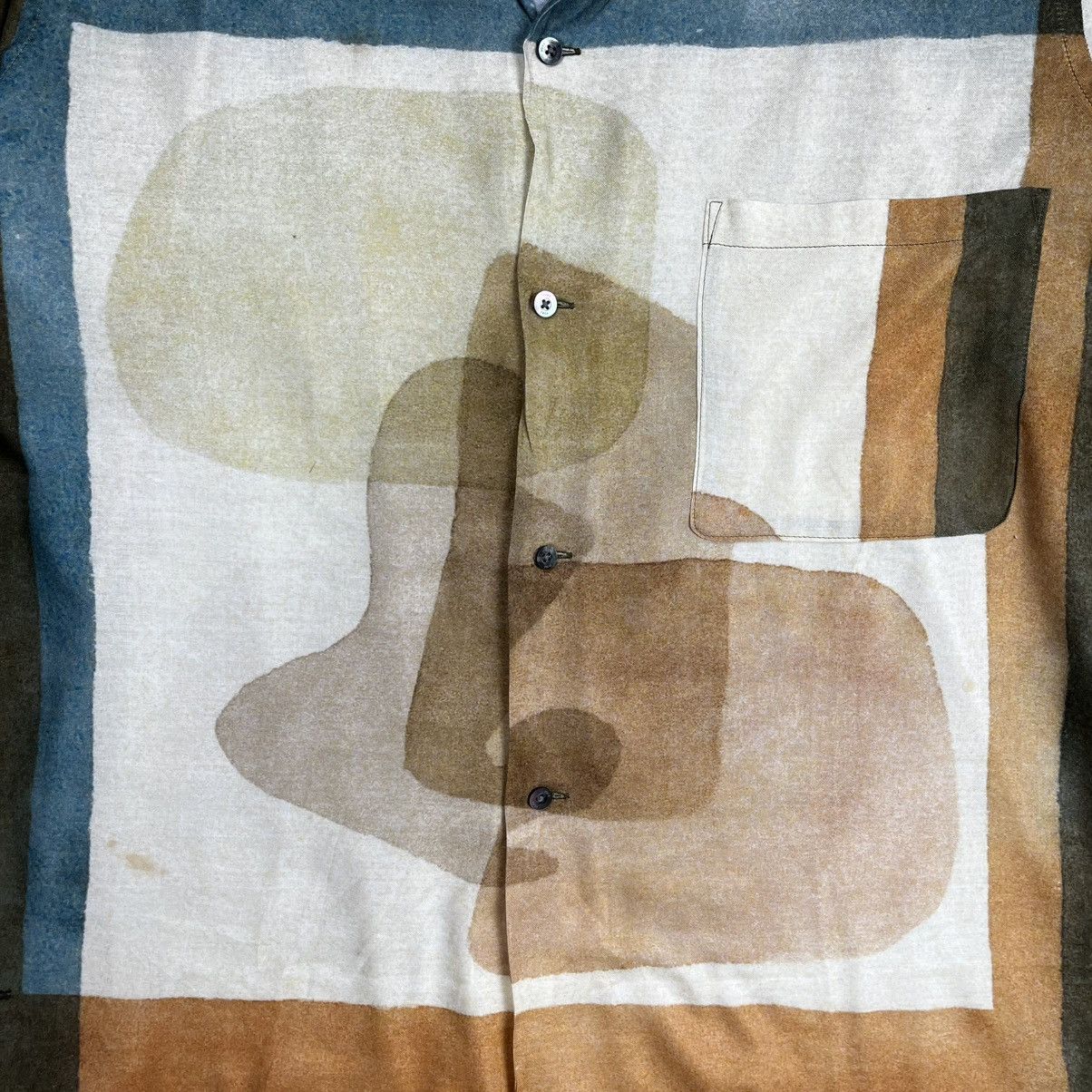 YOKE YOKE 23AW PRINTED OPEN COLLAR SHIRT Size US M / EU 48-50 / 2 - 8 Thumbnail