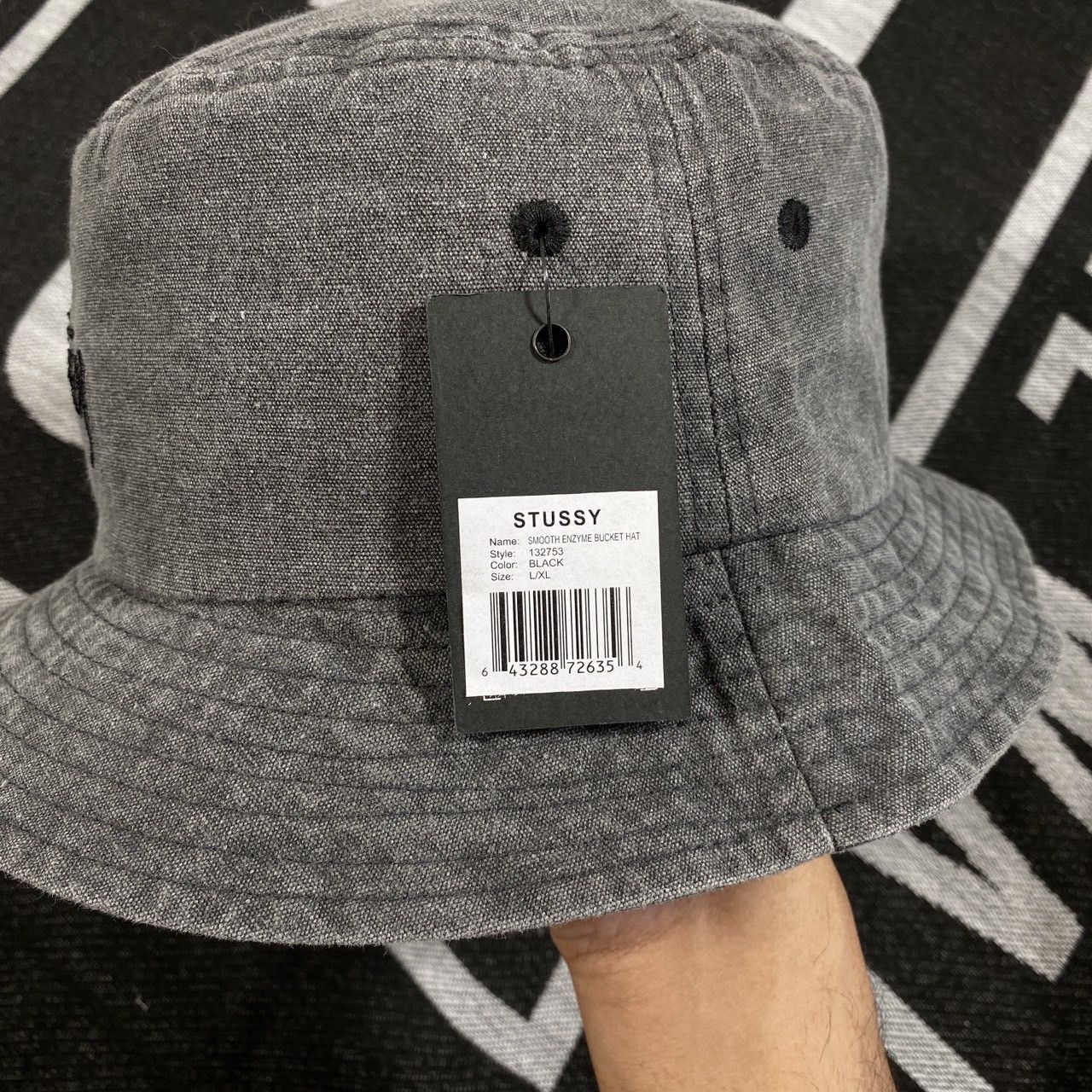 Stussy STUSSY WASHED BUCKET HAT • L/XL Size ONE SIZE - 3 Thumbnail