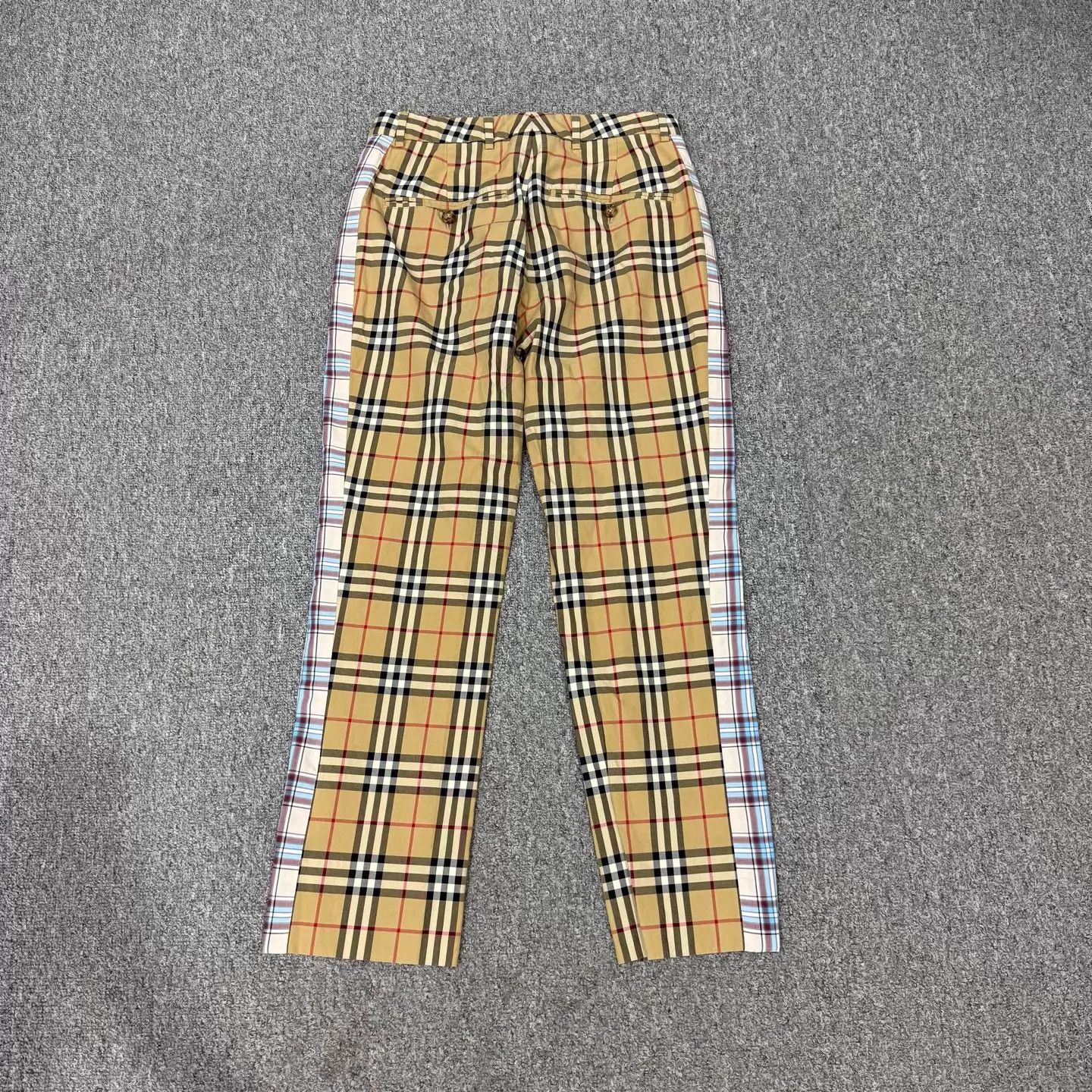 Burberry Burberry Classic Check Silk Trousers UK6 99 New Size 26" / US 2 / IT 38 - 2 Thumbnail