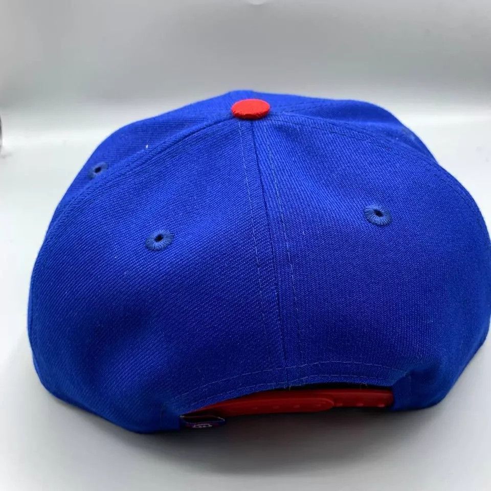 New Era Chicago Cubs Hat Men Blue 9Fifty New Era Snap Back Cap New Size ONE SIZE - 3 Thumbnail