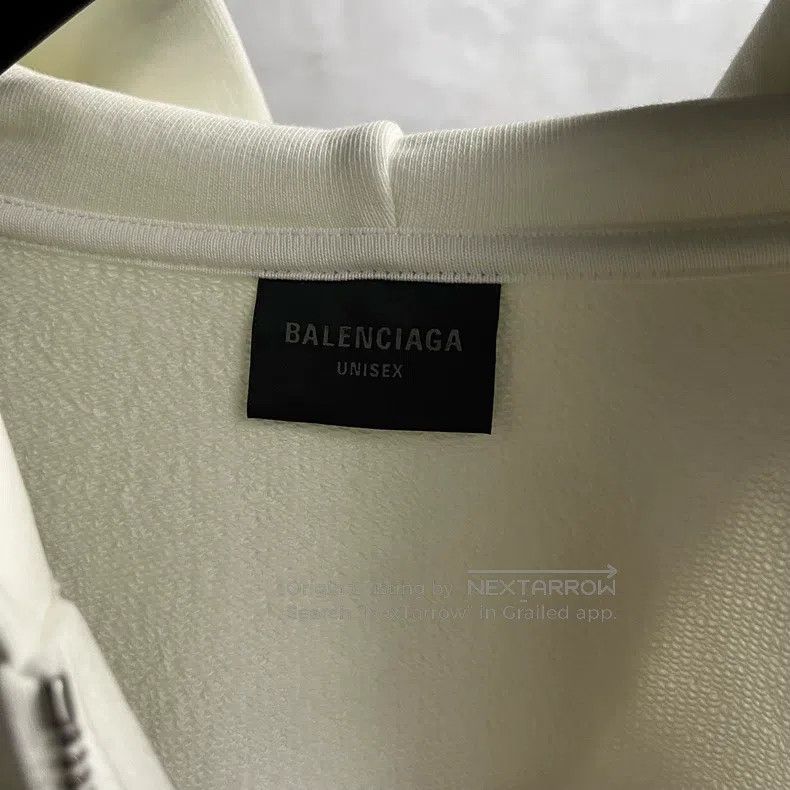 Balenciaga Balenciaga Lettering and Number Printed Hooded Zip-Up Long Size US XS / EU 42 / 0 - 6 Thumbnail