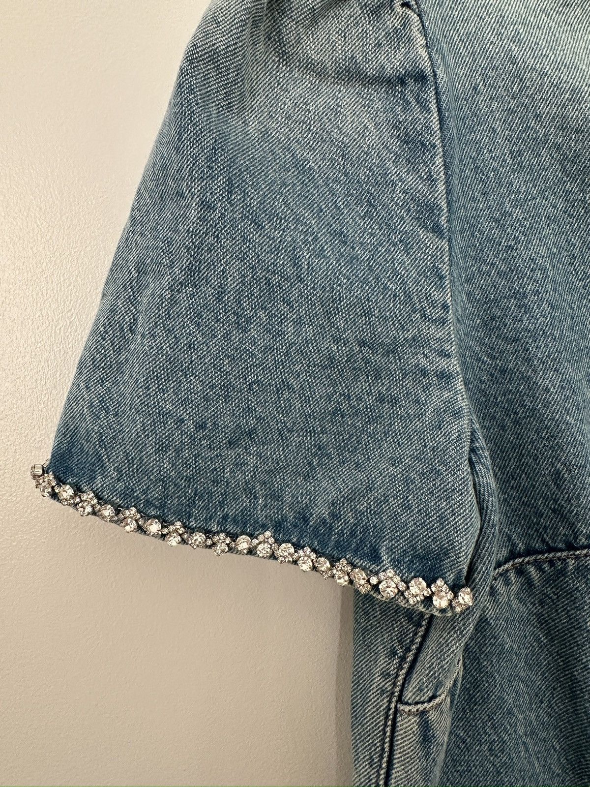 Zimmermann Crystal Embellished Denim Minidress