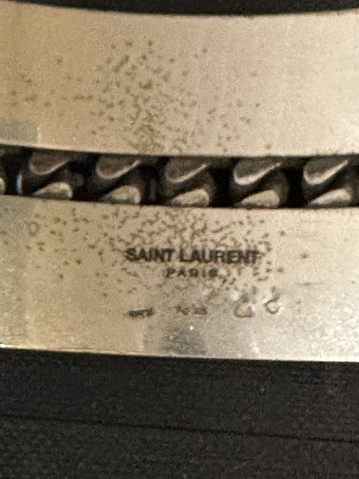 Saint Laurent Paris Saint Laurent ss15 psych rock silver bracelet Size ONE SIZE - 7 Thumbnail