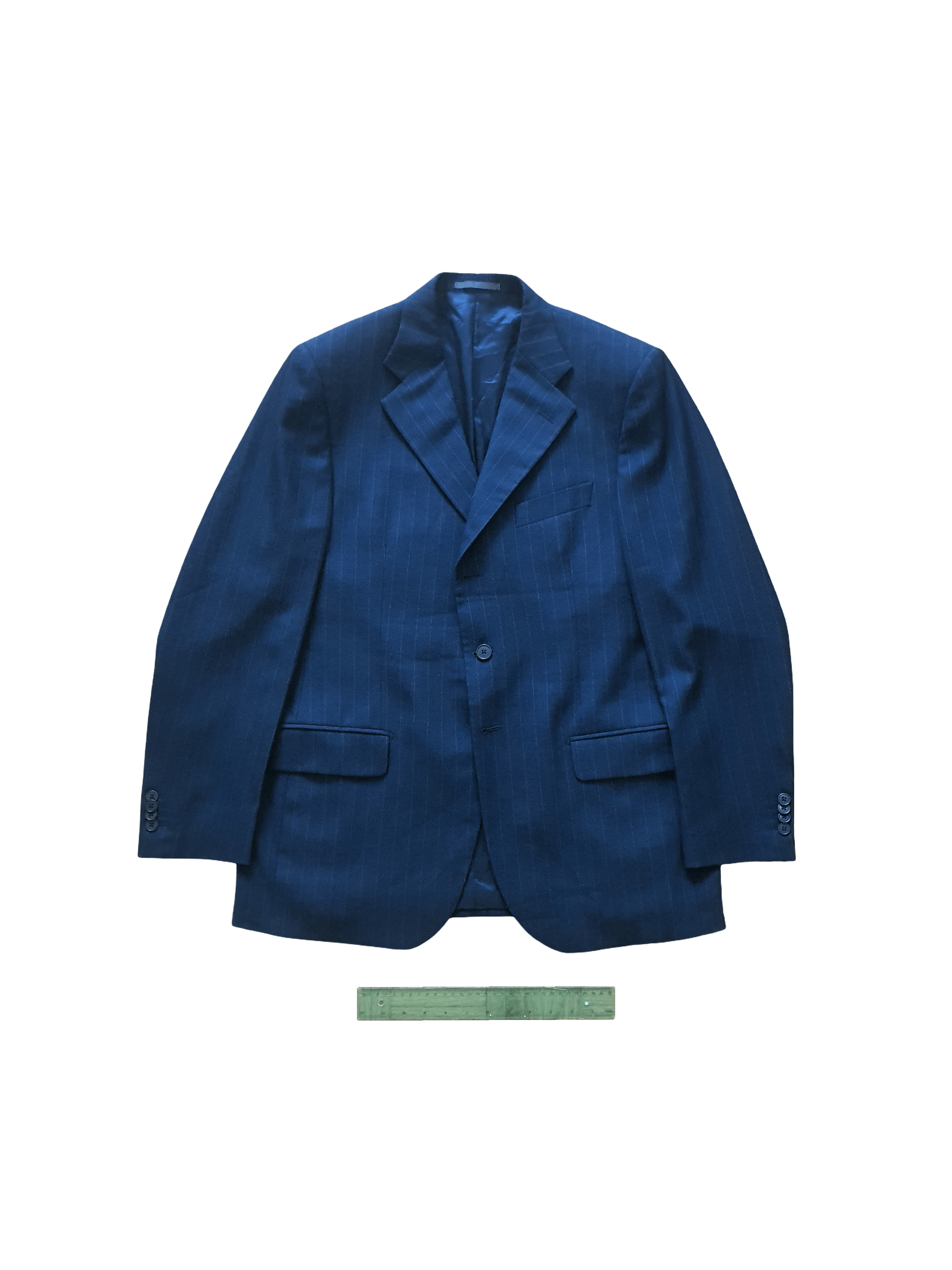 Luigi Bianchi Striped Wool Blazer Sports Coat Jacket (3 buttons) - EU 52 Size 42R - 1 Thumbnail