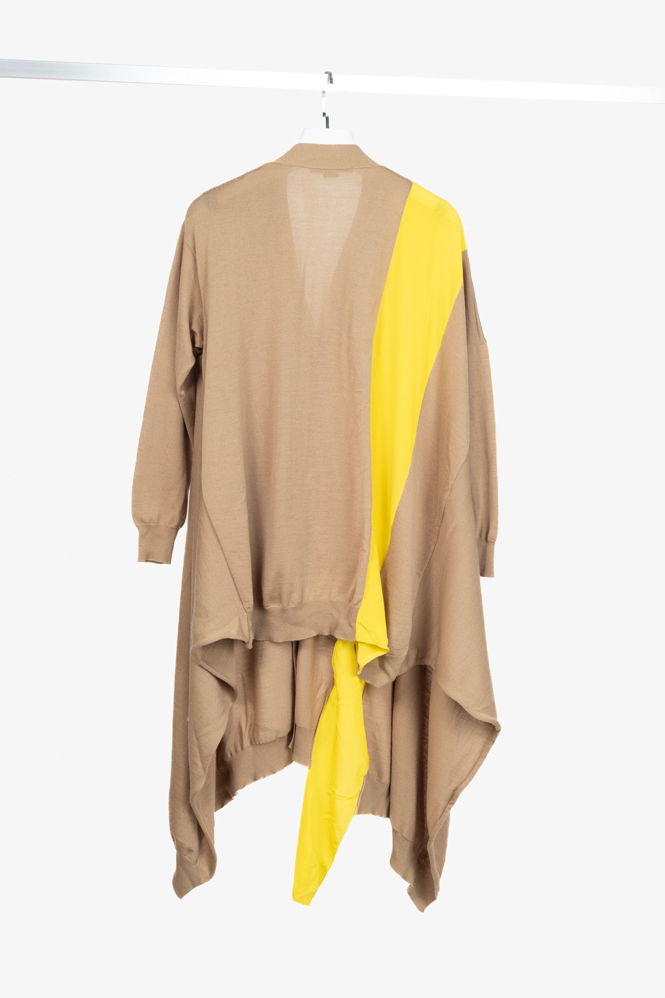 Stella McCartney Stella McCartney R18 Wool Asymmetric Stripe Knit Cardigan Size S / US 4 / IT 40 - 2 Thumbnail