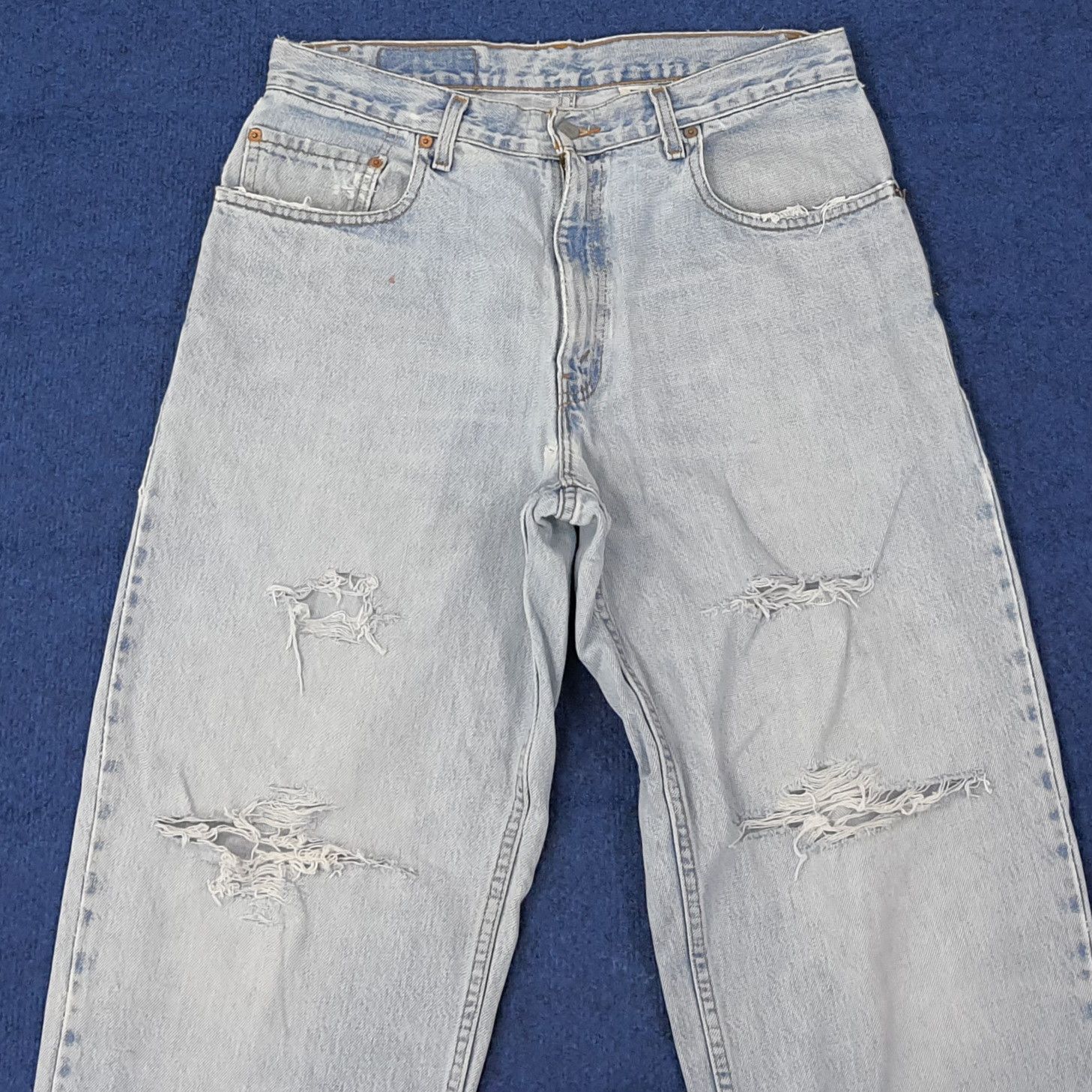 Levi's Vintage Levis 560 Red Tab Loose Fit Tapered Denim C265N10 Size US 33 - 2 Thumbnail