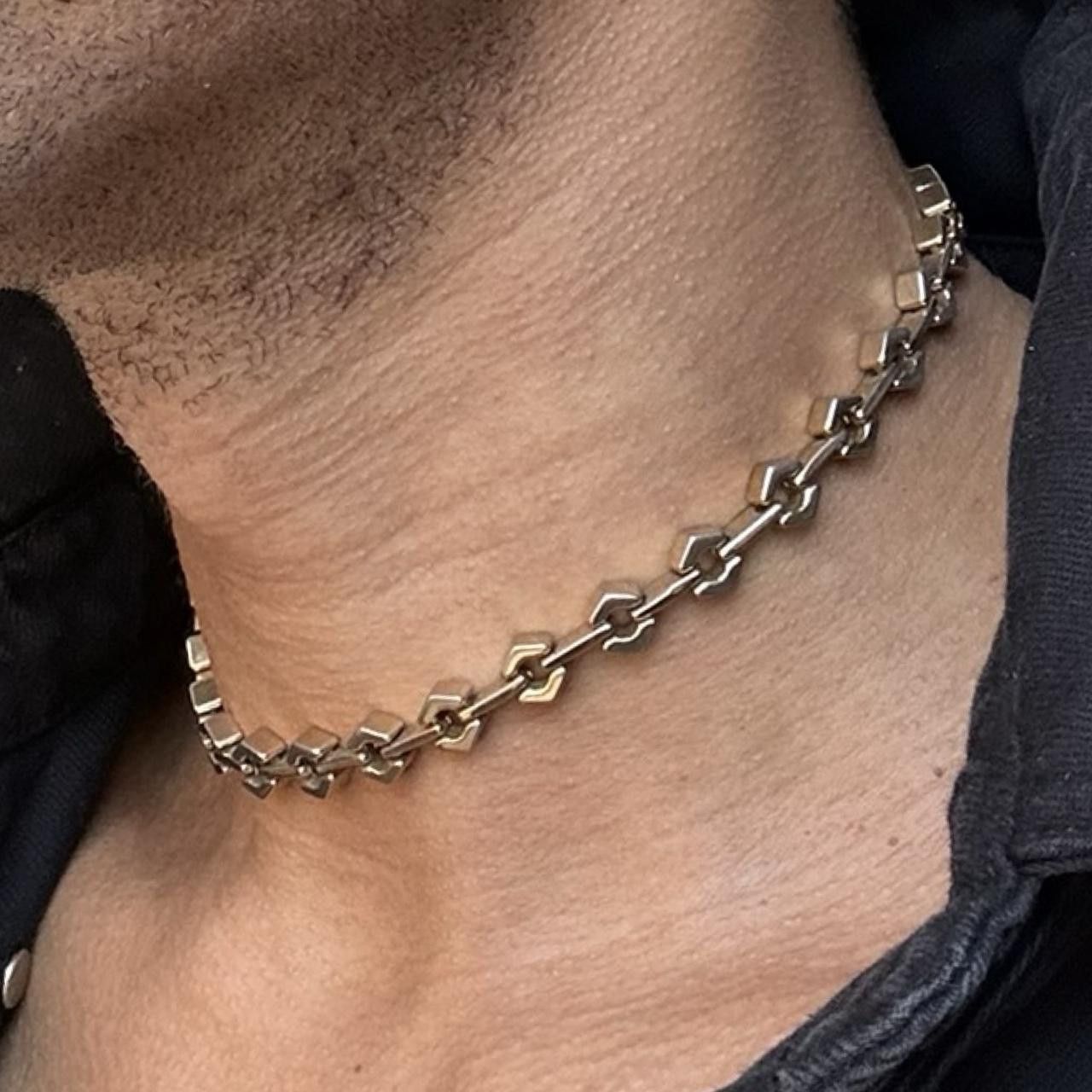 Jewelry x Vintage Gold Honeycomb Chain Necklace, Men's
