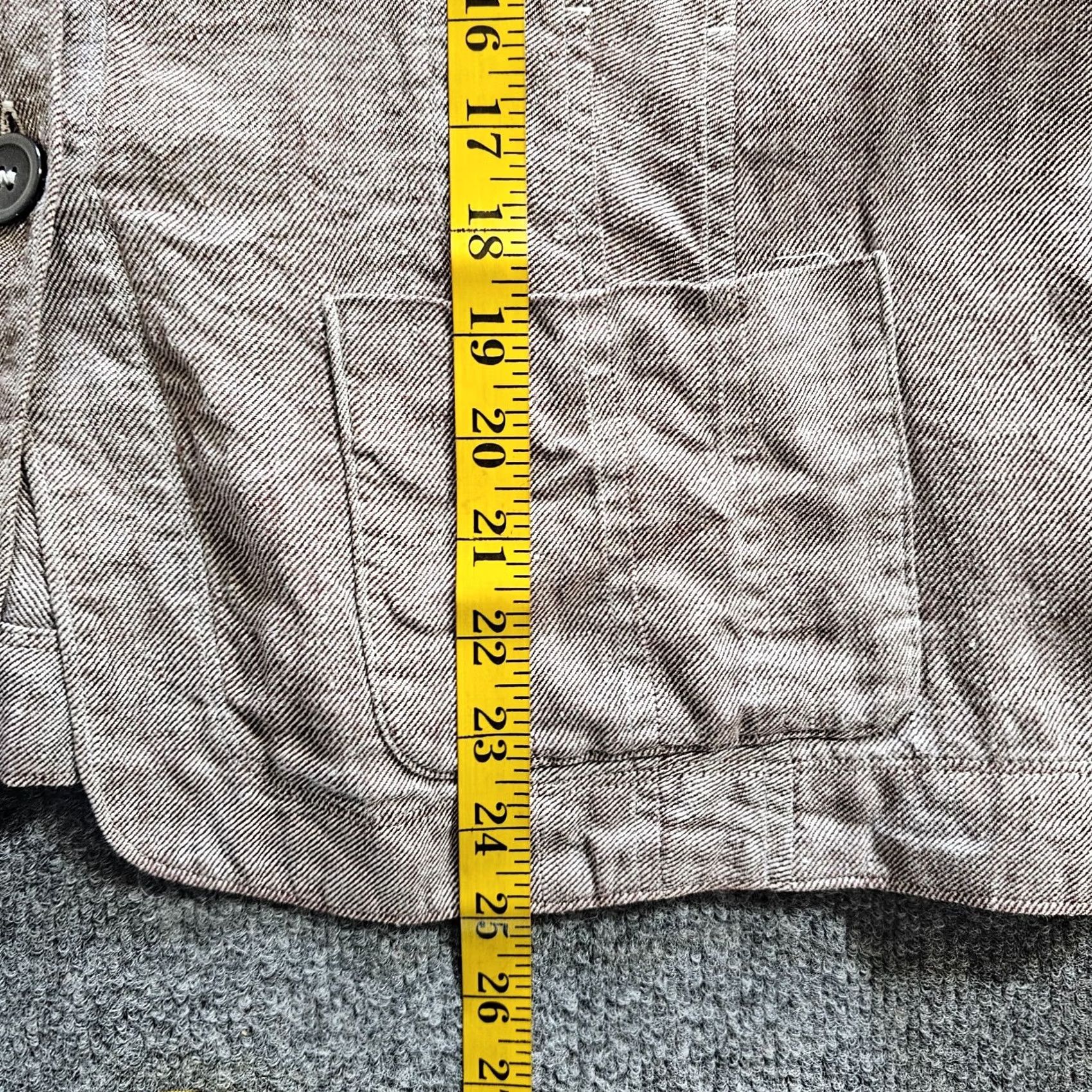 Jones New York Jones New York Jacket Blazer Womens 18W Beige Linen 3/4 Sleeve Casual Career Size XXL / US 16-18 / IT 52-54 - 6 Thumbnail