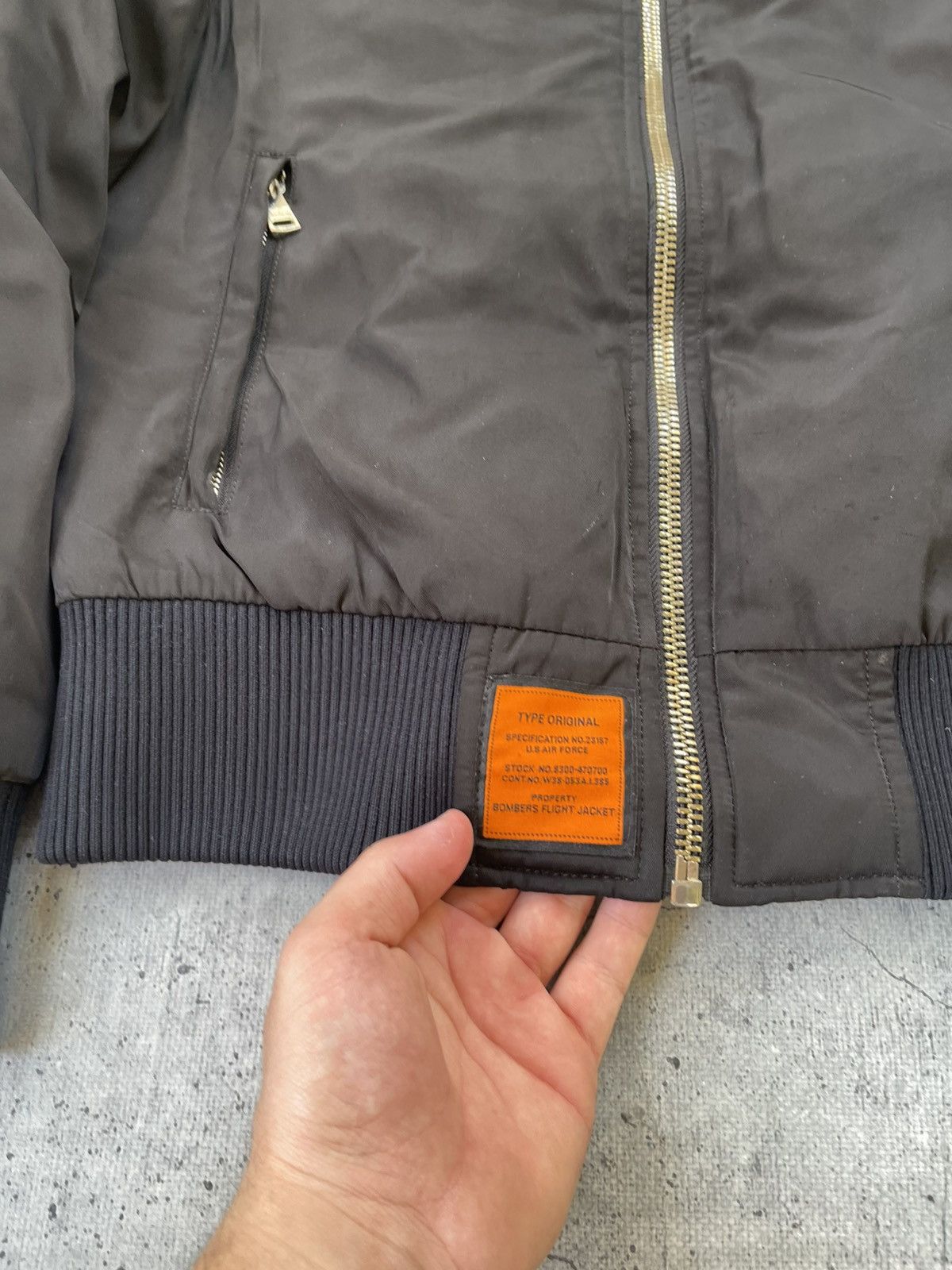 Other Bombers Original Flight Hooded Mens Jacket Size S Black Size US S / EU 44-46 / 1 - 3 Thumbnail