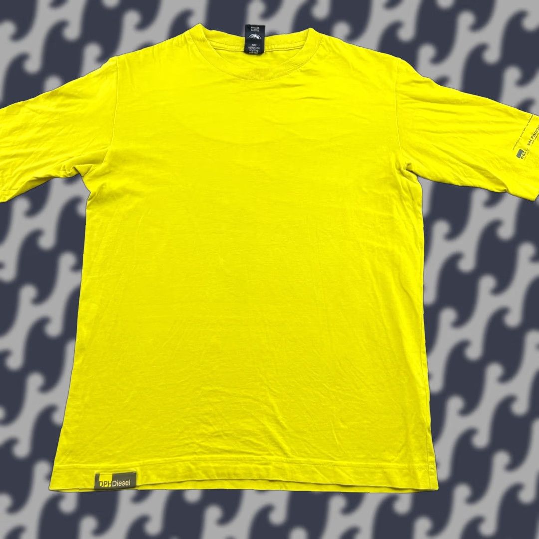 Diesel DIESEL DPH Parachutech Vintage Mens Shirt Medium Only The Brave Yellow Parachute Shirt Mens M Yellow Vintage Diesel DPH Parachutech 90s 80s Size US M / EU 48-50 / 2 - 1 Thumbnail