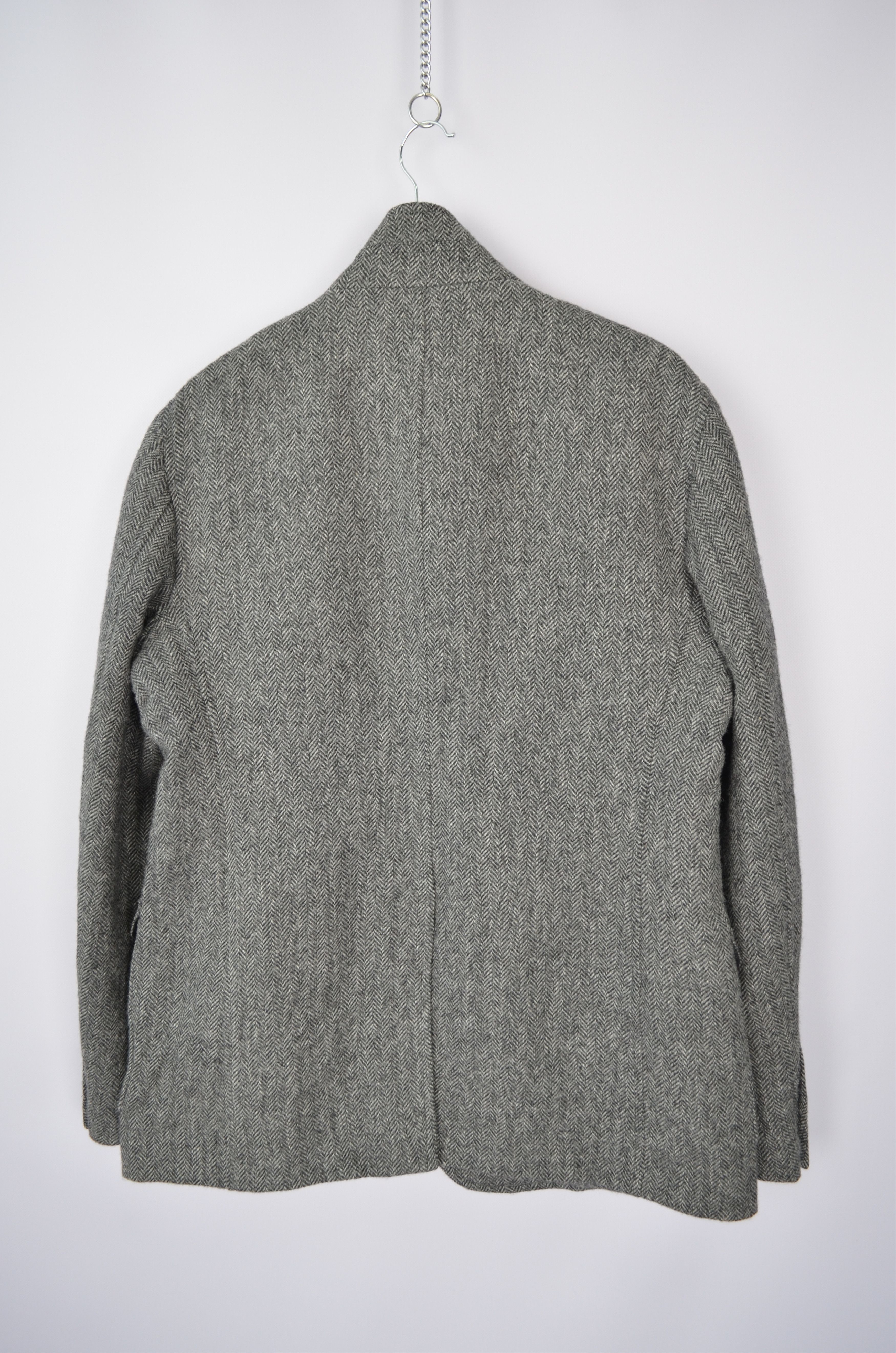 Designer Seventy Venezia Herringbone Yorkshire Tweed Wool Coat Jacket Size US M / EU 48-50 / 2 - 10 Thumbnail