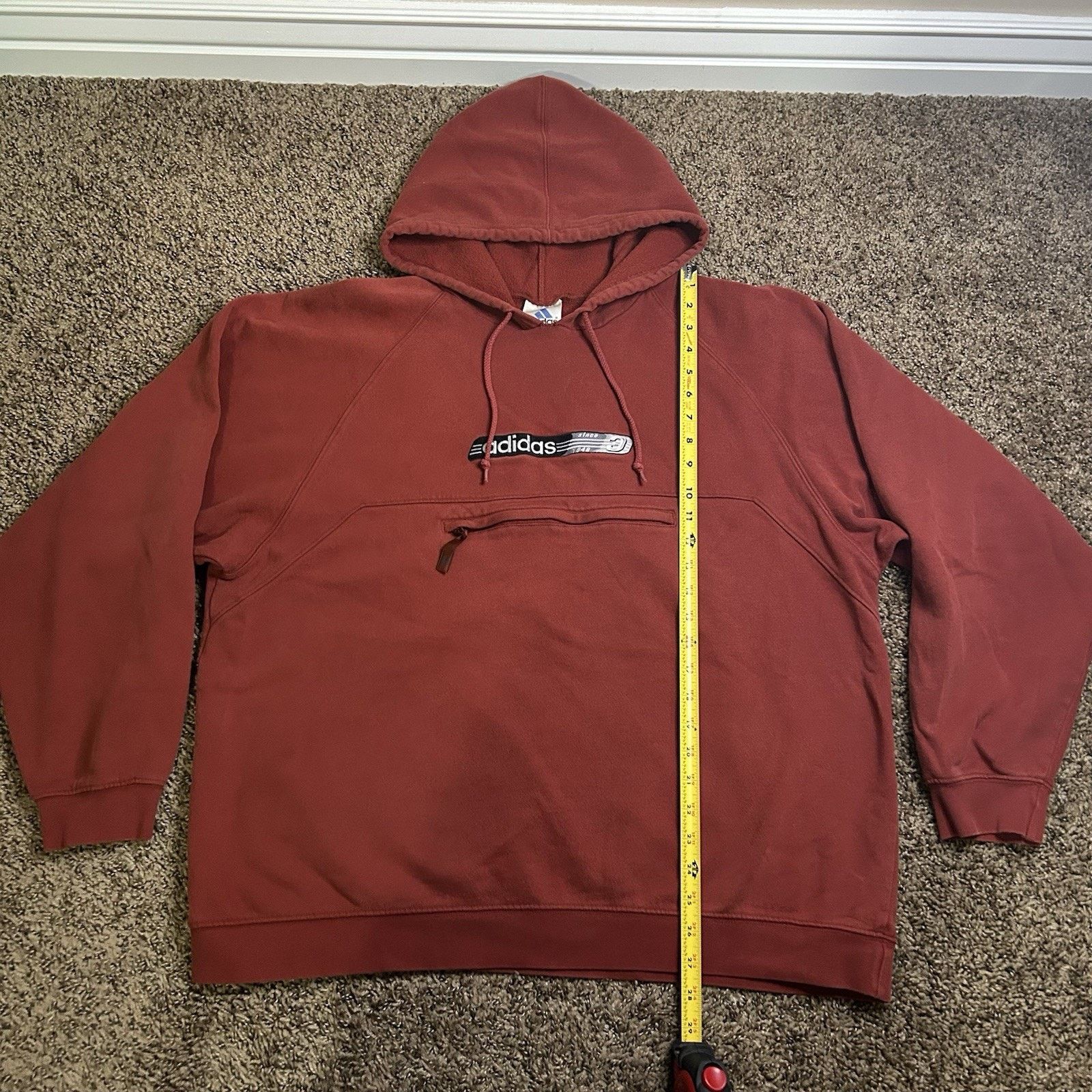 Adidas Vtg Adidas Sweatshirt Mens L Red Crew Neck Sweater 90’s/Y2K Size US L / EU 52-54 / 3 - 10 Thumbnail