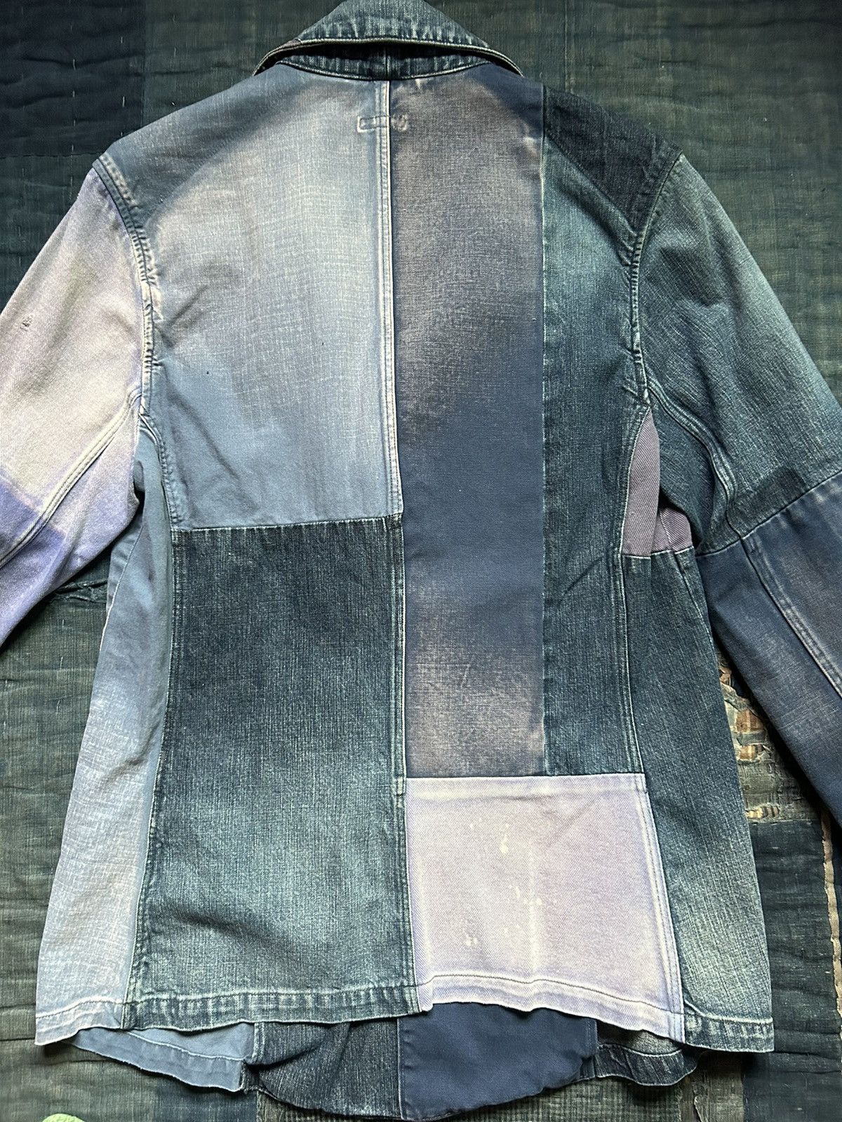 Kapital Kapital Boro Damaged Patchwork Repaired Denim Jacket Size US M / EU 48-50 / 2 - 11 Thumbnail
