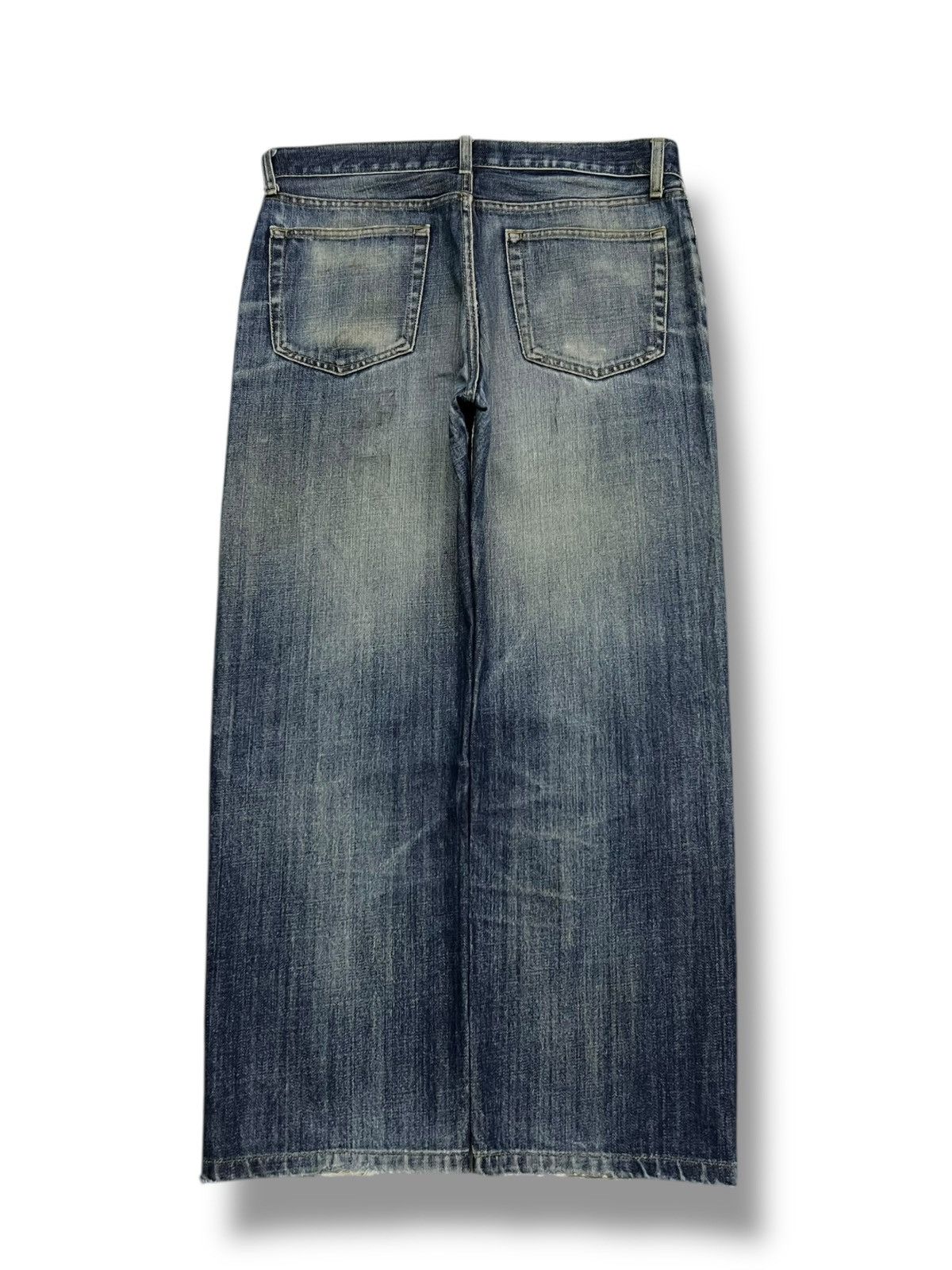 Uniqlo Vintage Uniqlo Japan | Faded Mud Wash | Relaxed Straight W33 Size US 33 - 3 Thumbnail