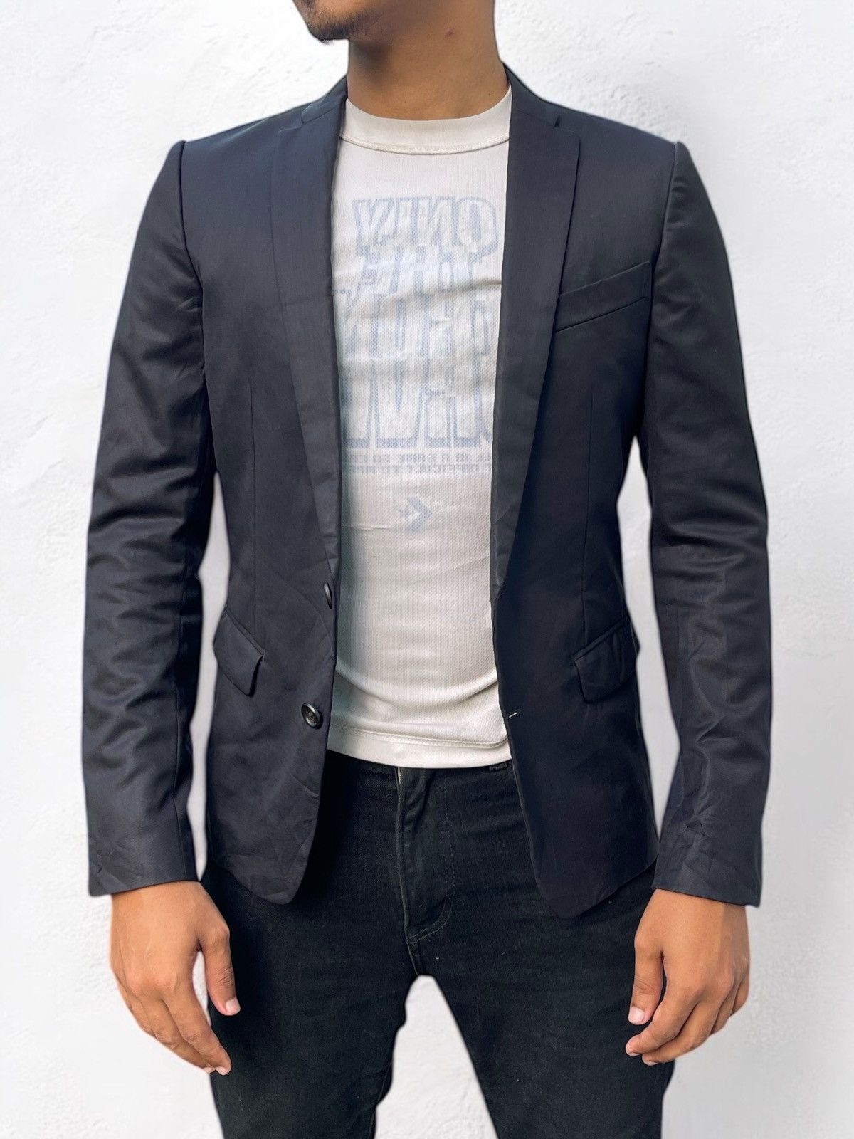 If Six Was Nine × Japanese Brand 🔥RARE🔥 THE TWELVE MEN'S SUPER BLACK TAILORED BLAZER/JACKET Size US S / EU 44-46 / 1 - 2 Thumbnail