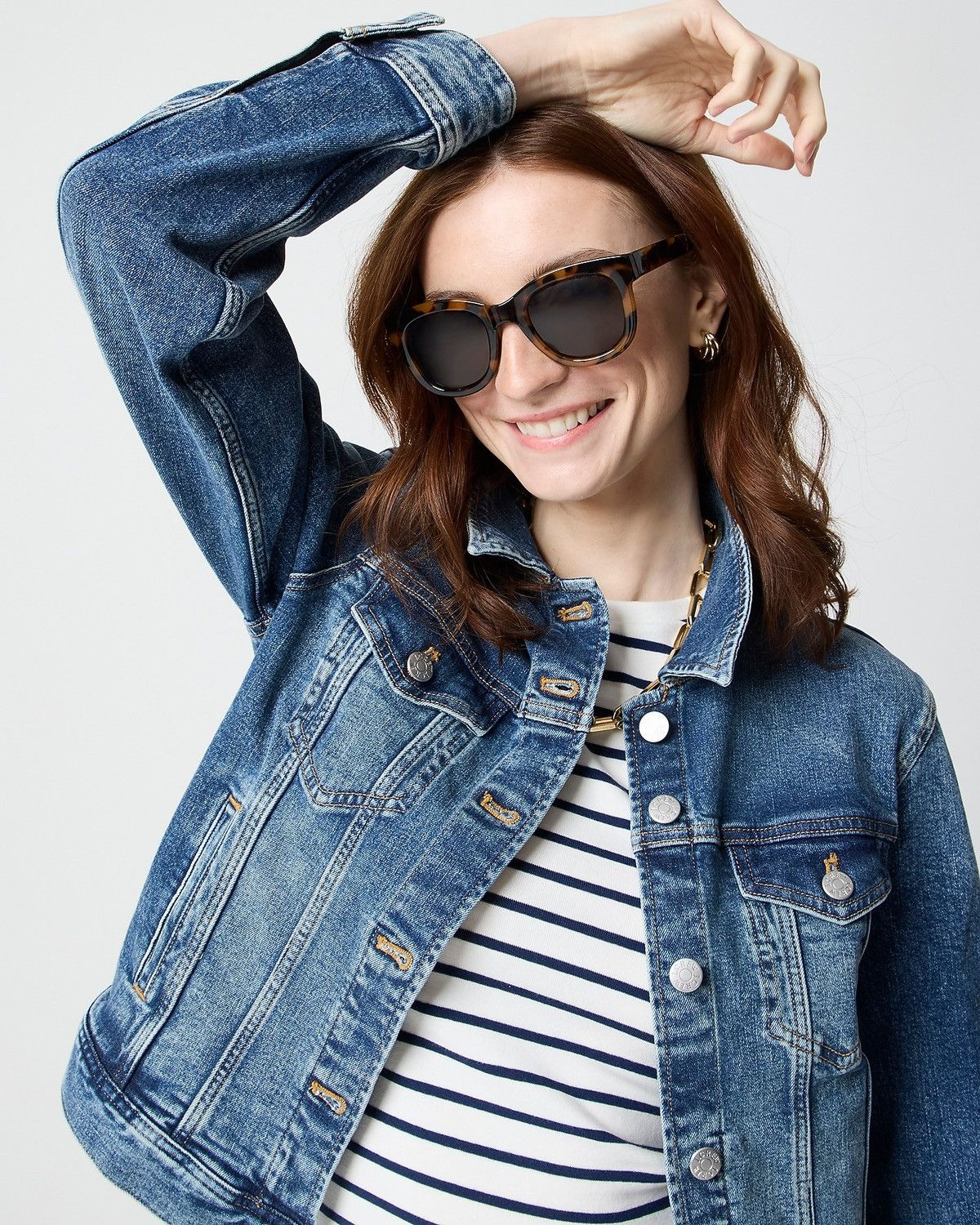 J.Crew J.Crew Classic Distressed Denim Jacket Size US S / EU 44-46 / 1 - 10 Thumbnail