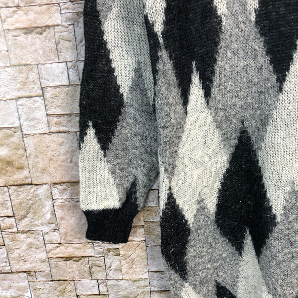 Homespun Knitwear Twhroom Grey Knitwear sweatshirt mohaor #A267 Size US S / EU 44-46 / 1 - 7 Thumbnail