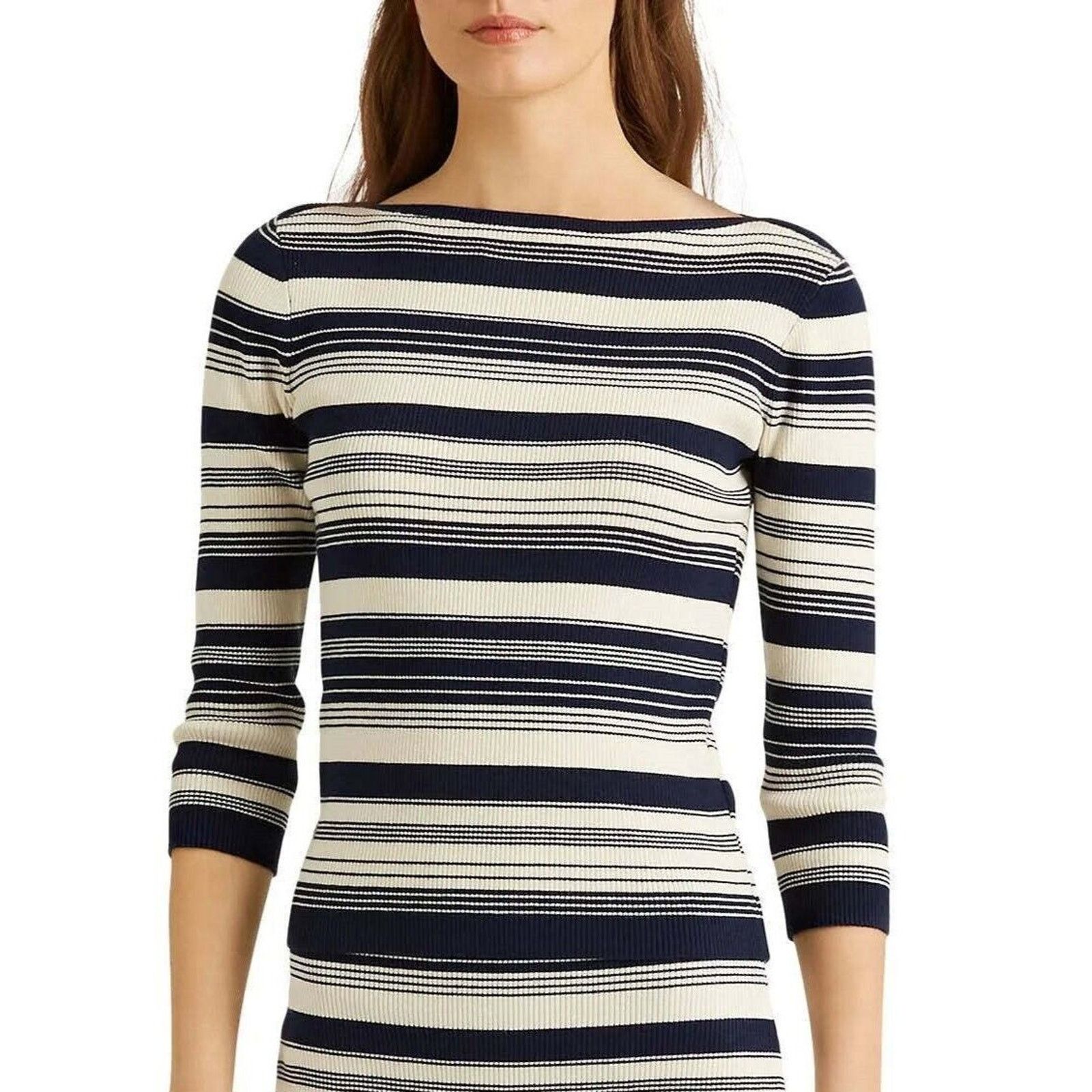 Lauren Ralph Lauren Ralph Lauren Women Casual Knit Ribbed Sweater Size XXL Size XXL / US 16-18 / IT 52-54 - 1 Thumbnail
