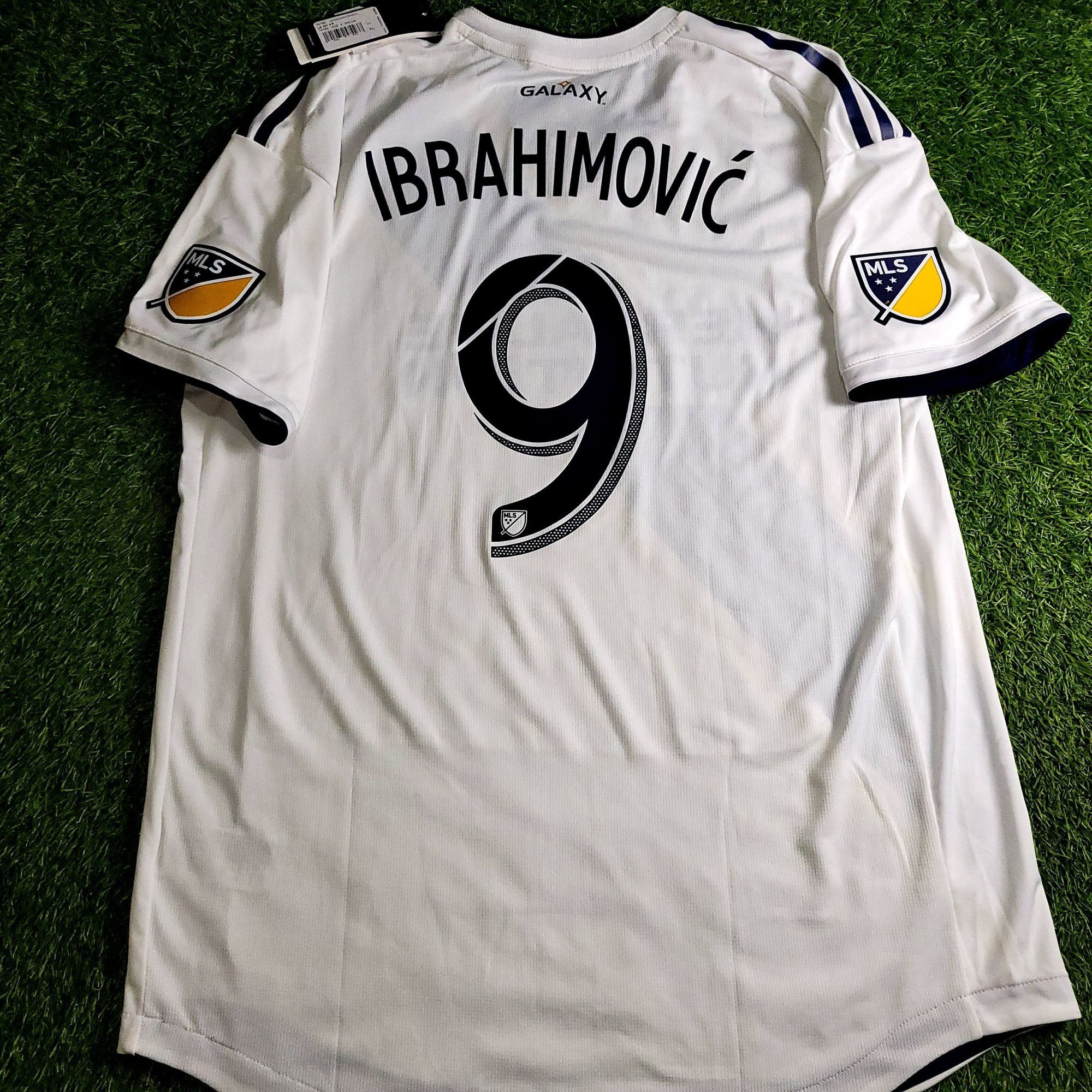 Adidas Ibrahimovic LA Galaxy 2018 2019 PLAYER ISSUE Soccer Jersey Size US XL / EU 56 / 4 - 1 Thumbnail