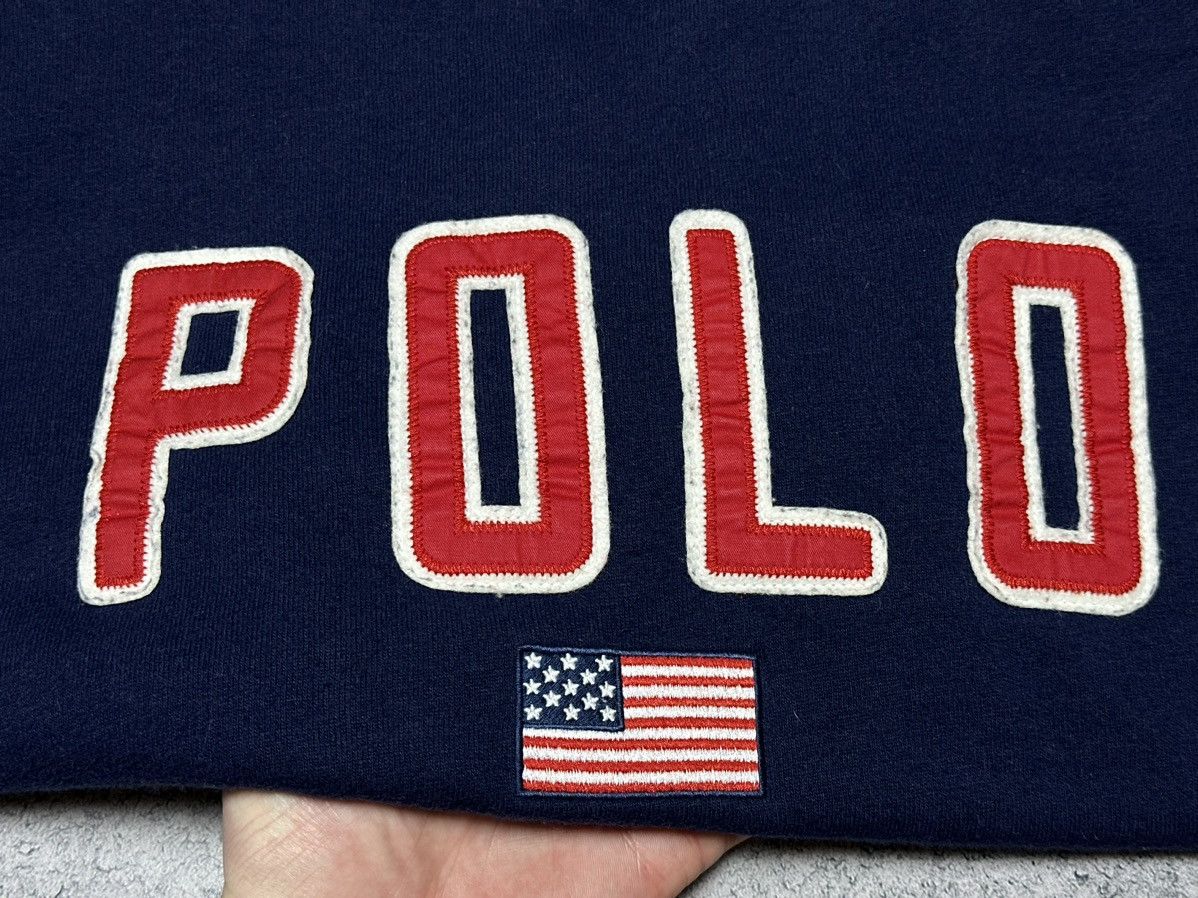 Polo Ralph Lauren × Ralph Lauren × Vintage Polo Ralph Lauren USA American Flag Sweatshirt Size M / US 6-8 / IT 42-44 - 5 Thumbnail