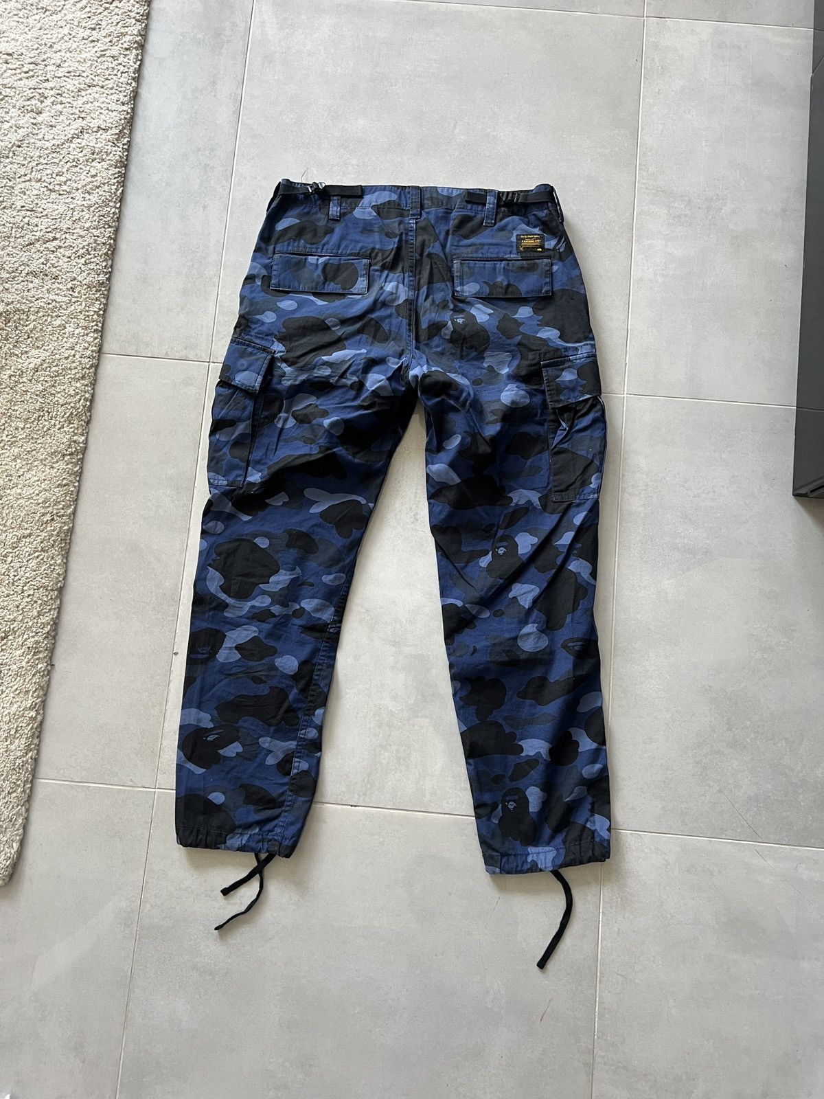 Bape Bape 6 pocket cargo pants Blue Size US 30 / EU 46 - 2 Thumbnail