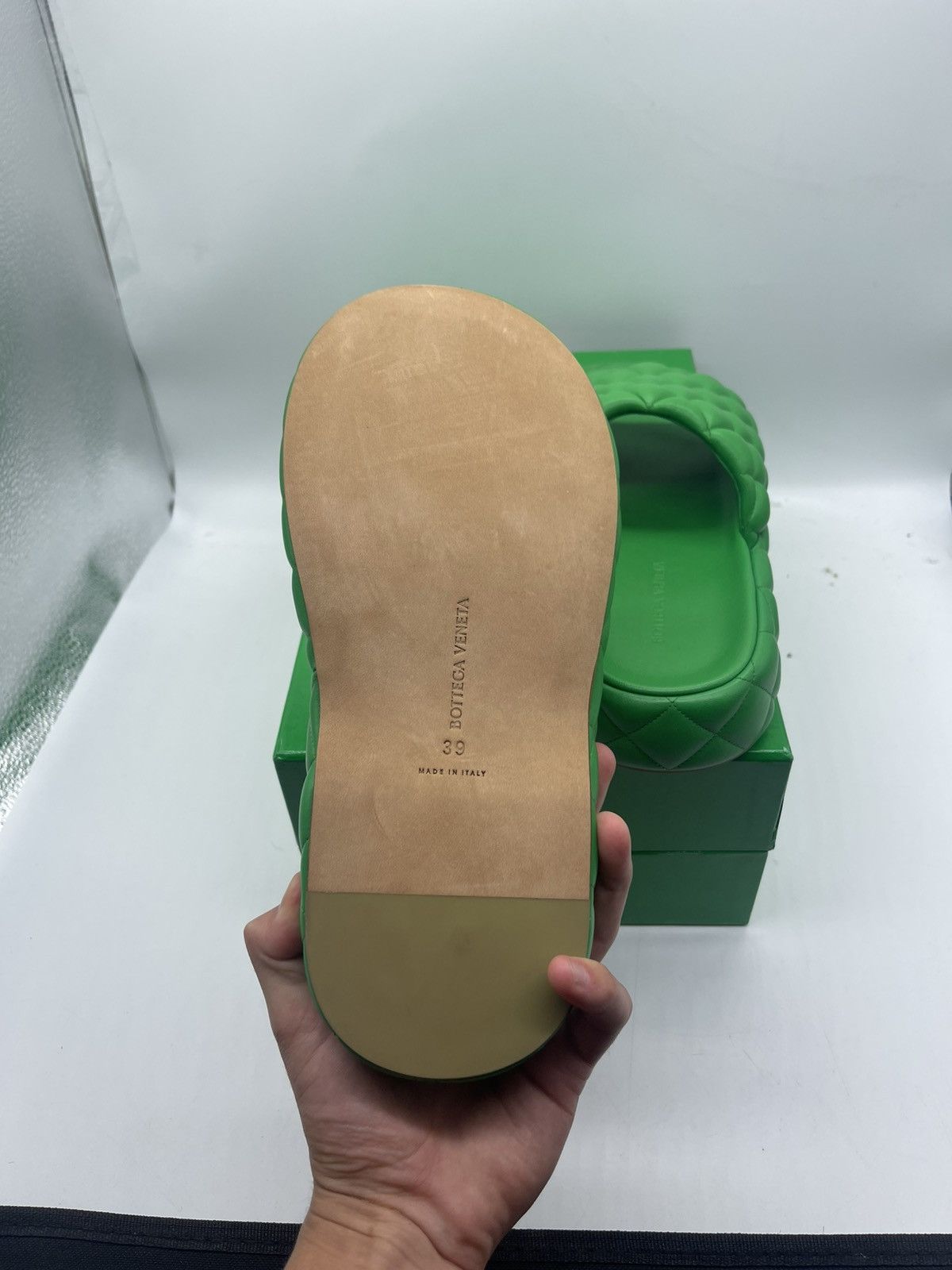 Bottega Veneta Bottega veneta leather padded sliders eu 39 Size US 9 / IT 39 - 5 Thumbnail
