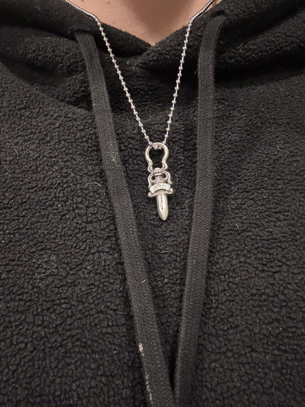 Chrome Hearts Chrome Hearts Dagger Pendant Silver Ball Chain Necklace #5 Size ONE SIZE - 6 Thumbnail