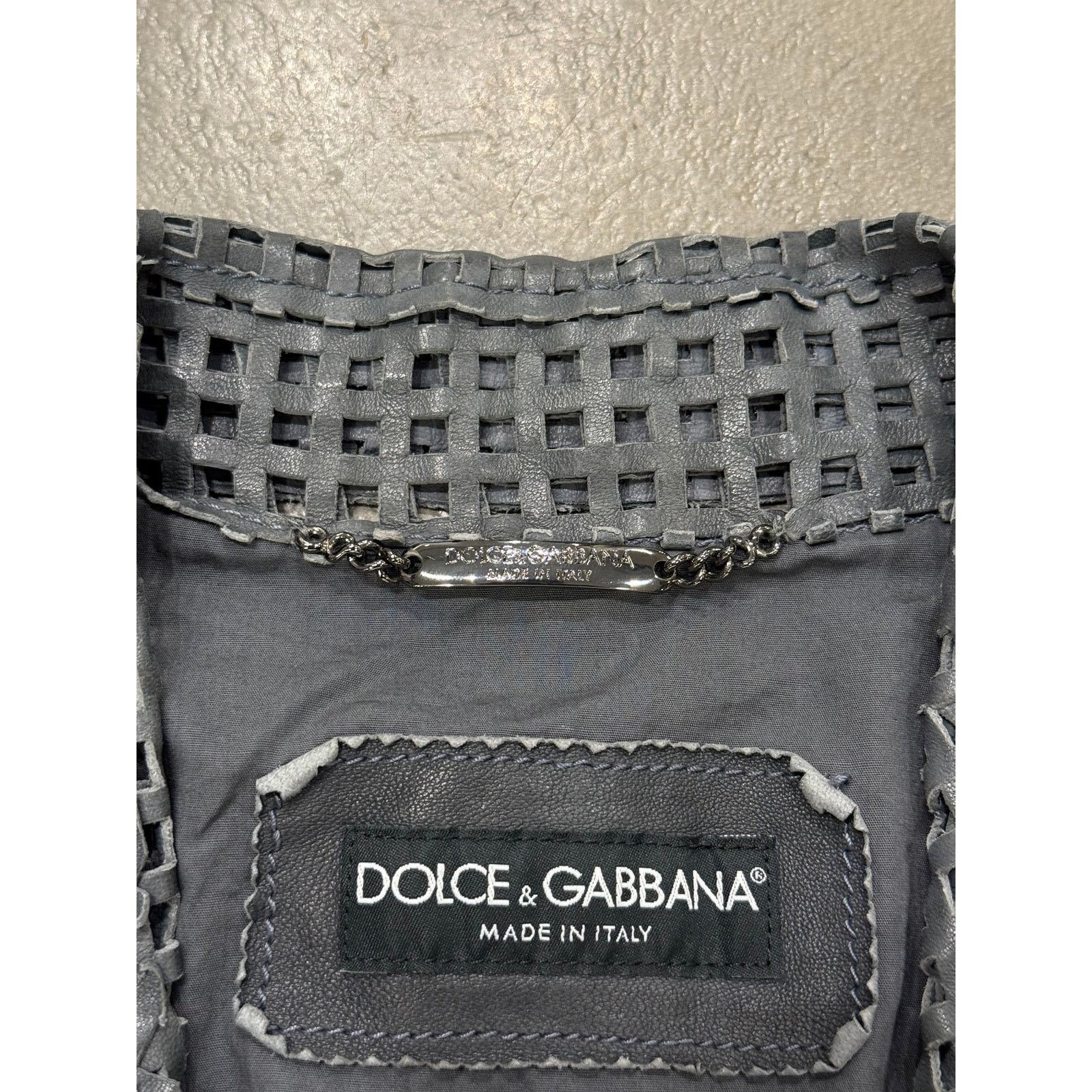 Dolce & Gabbana S/S2012 Dolce & Gabbana runway laser cut leather blazer Size L / US 10 / IT 46 - 6 Thumbnail