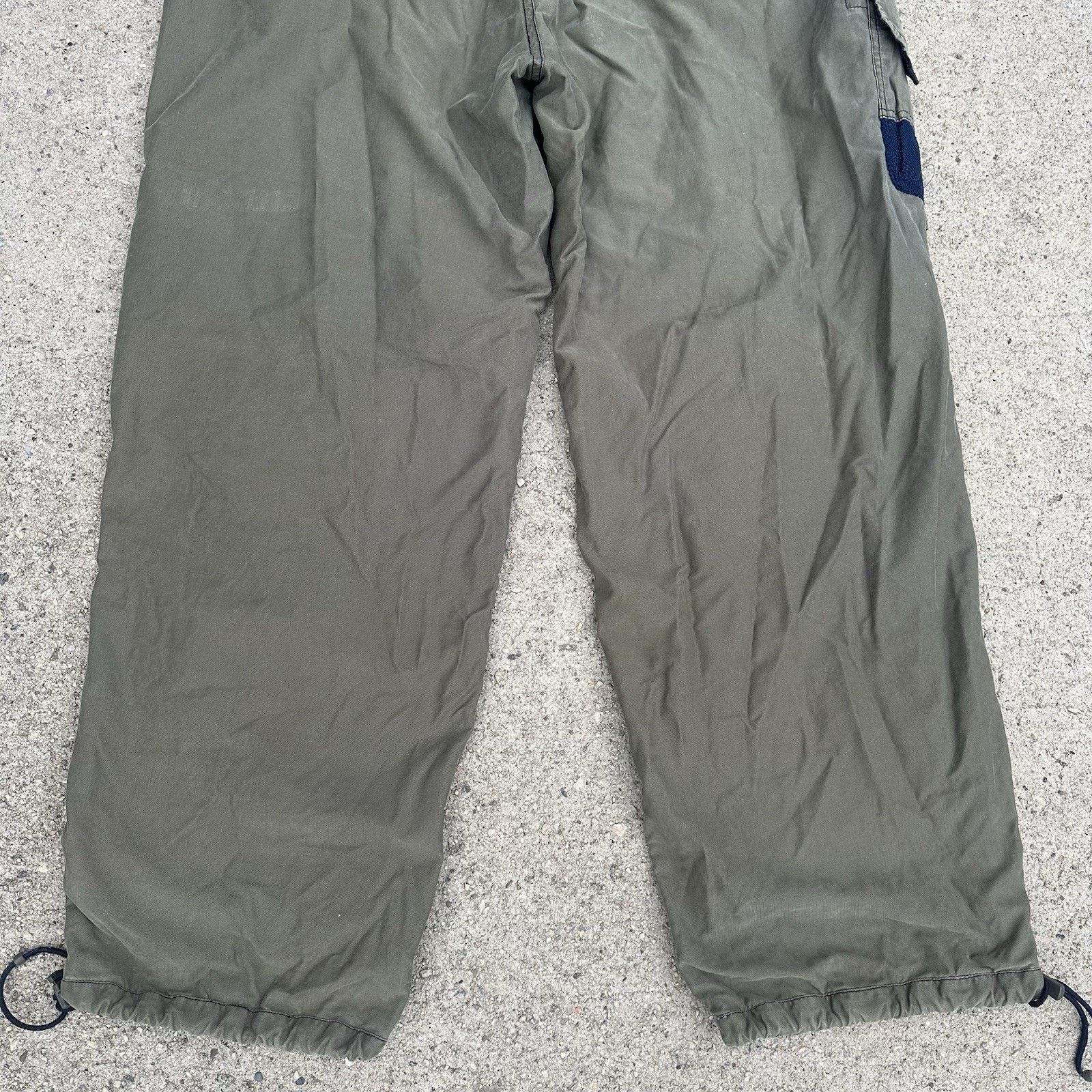 Abercrombie & Fitch × Vintage Vintage Y2K Abercrombie & Fitch Green Cargo Parachute Pants Size US 37 - 6 Thumbnail