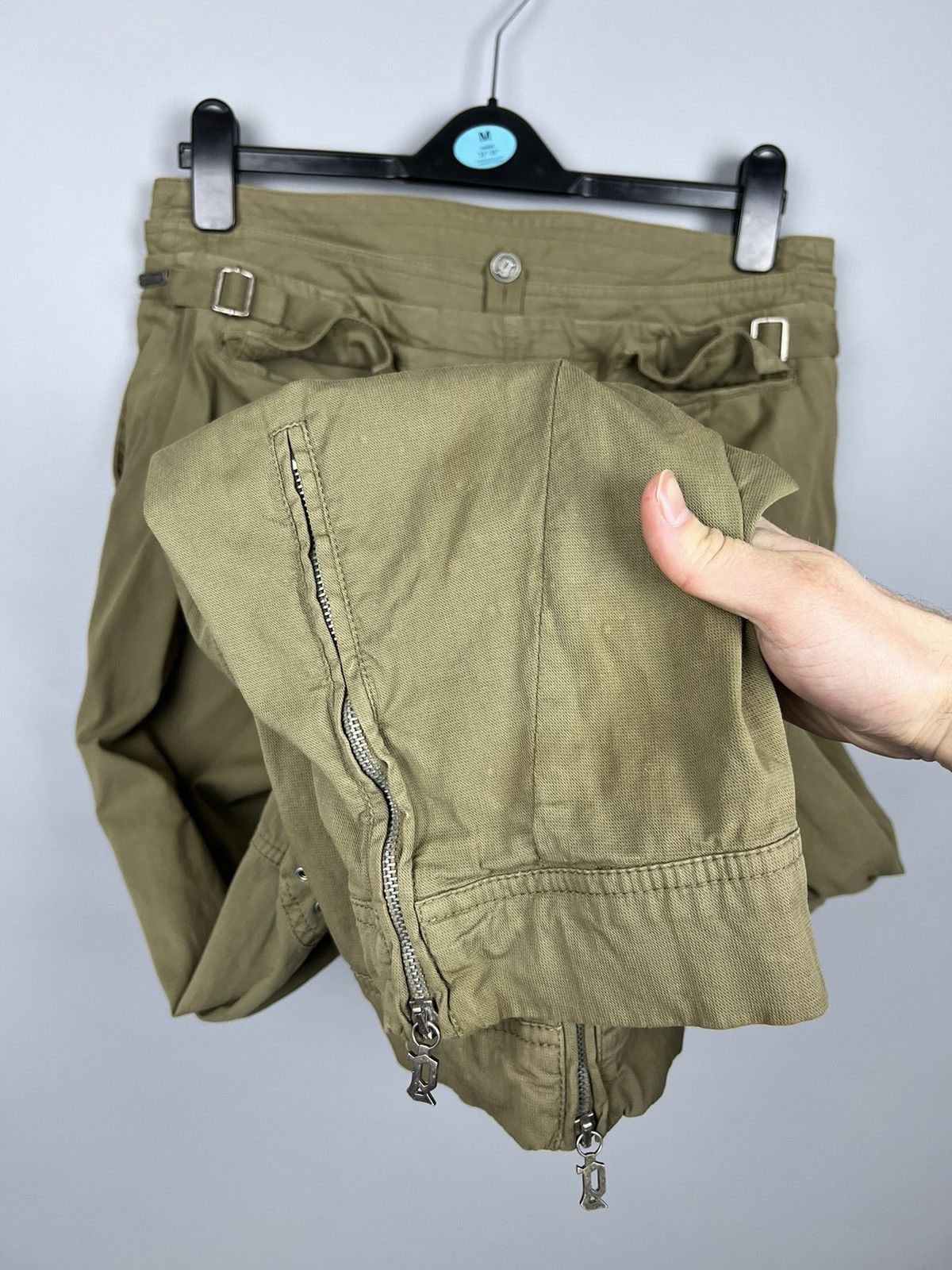 John Galliano Vintage John Galliano Cargo Khaki Pants Size 30" / US 8 / IT 44 - 9 Thumbnail