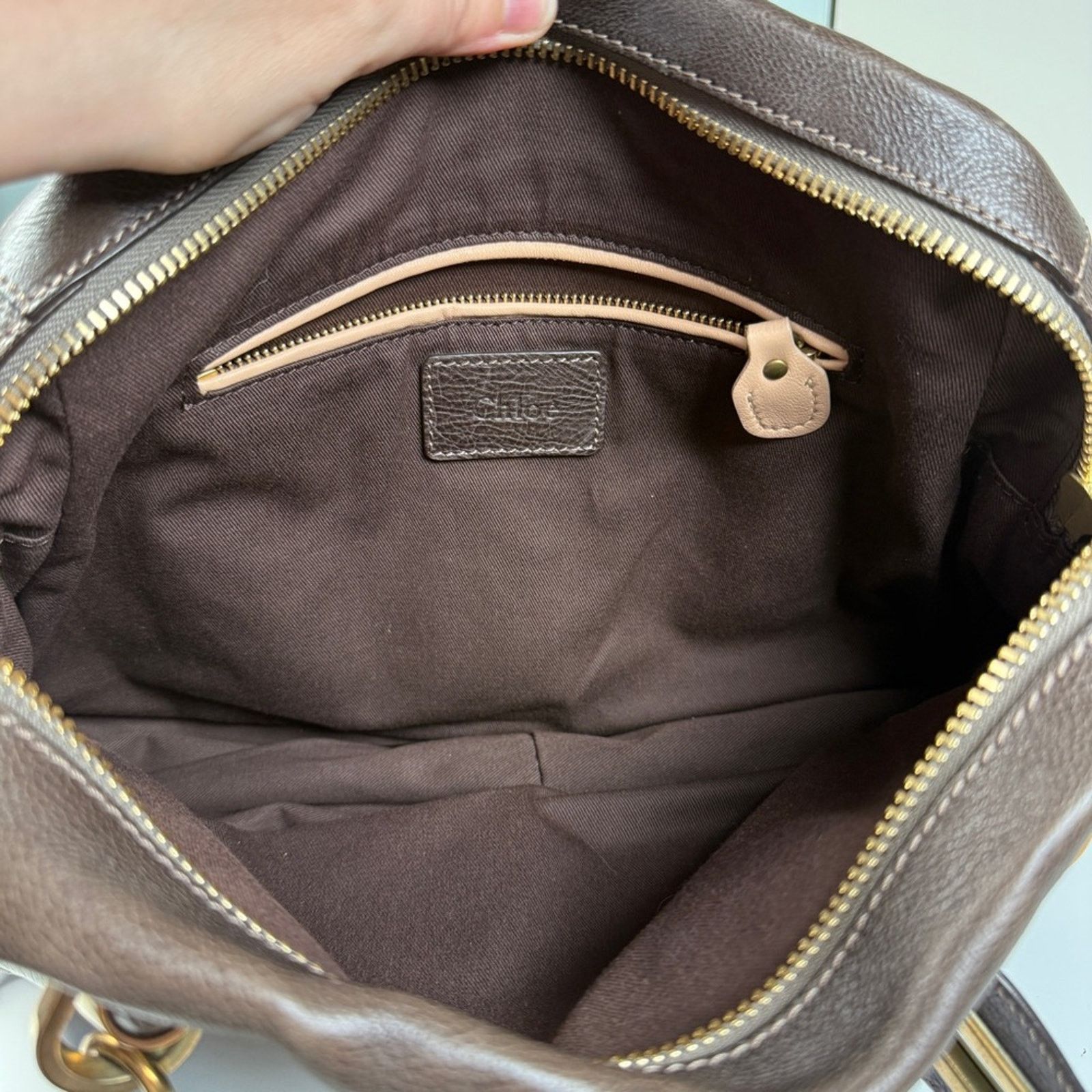 Chloe Chloé Paraty Brown Leather Tote Size ONE SIZE - 16 Thumbnail