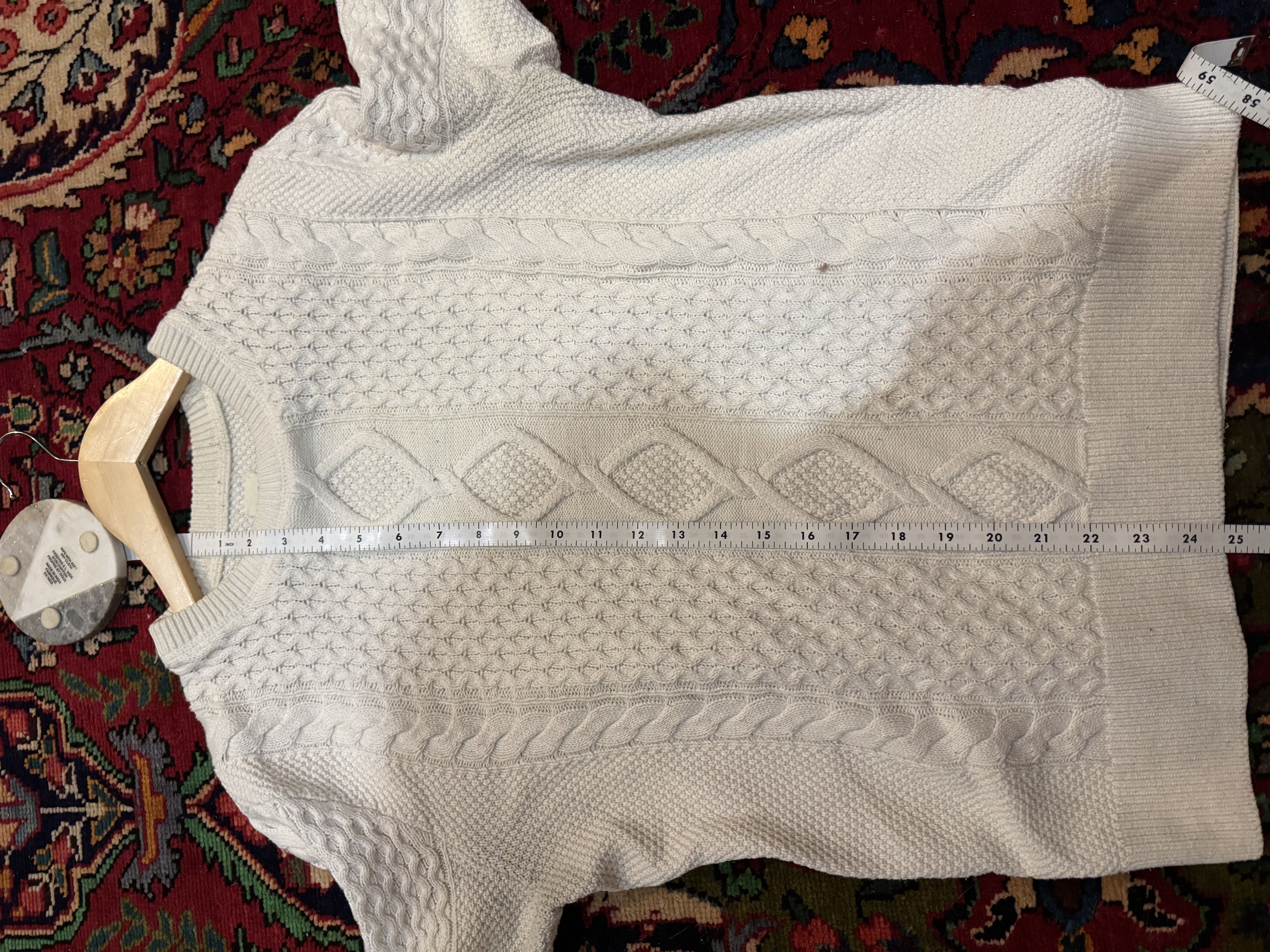 Gap White Gap Cable Knit Sweater Size US S / EU 44-46 / 1 - 5 Thumbnail