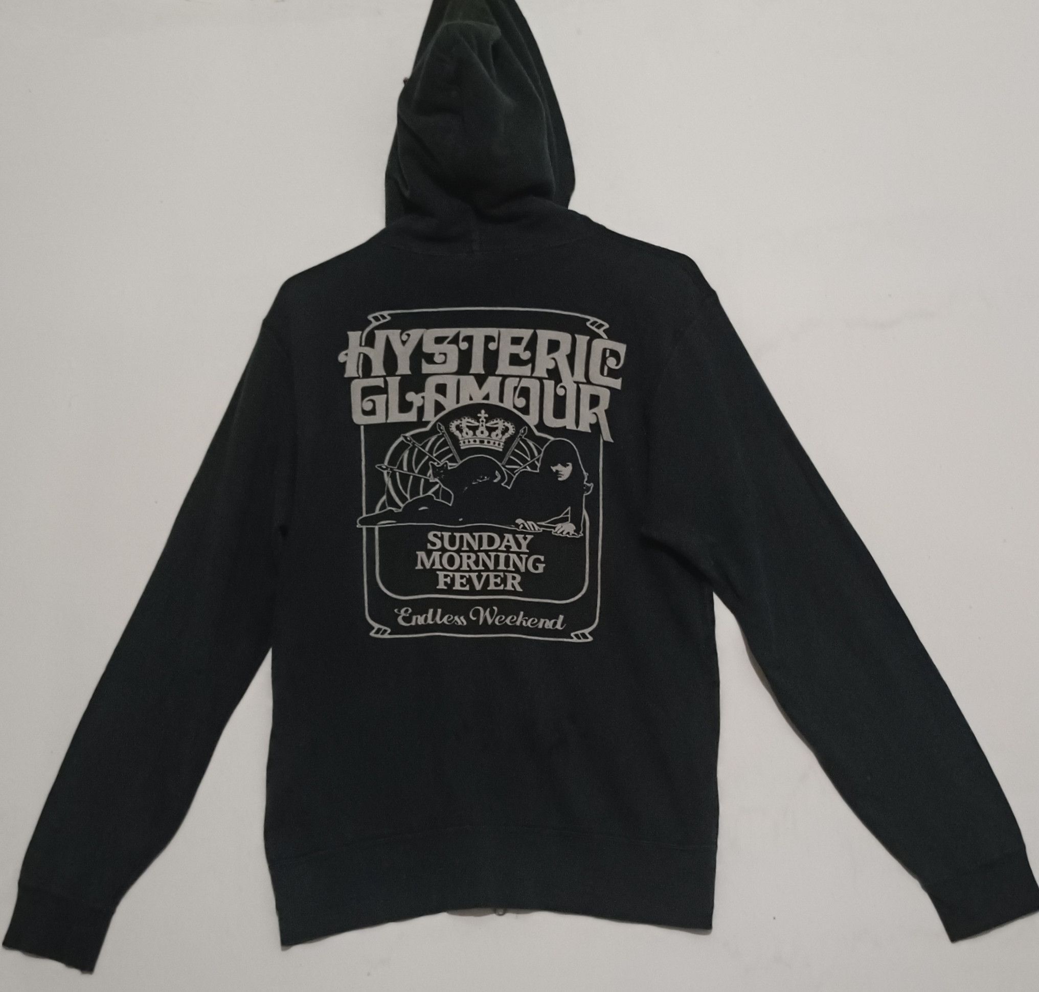 image of Hysteric Glamour Sunday Morning Fever Endless Weekend in Black Ex, Men's (Size Small)