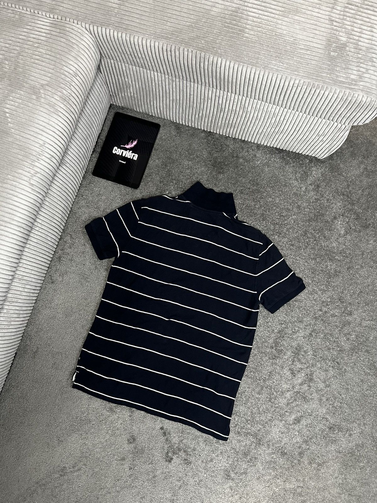 Designer × Nautica × Vintage Nautica Vintage striped Polo Shirt Size US L / EU 52-54 / 3 - 4 Thumbnail