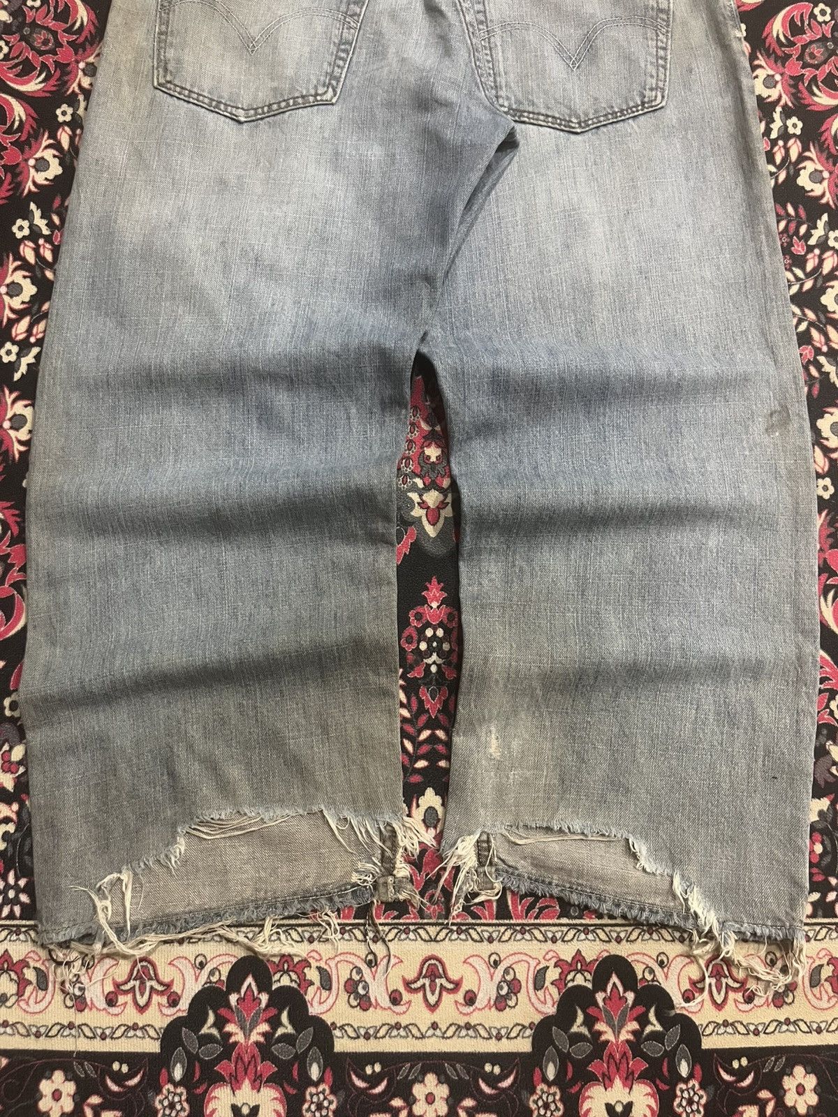 Levi's Vintage Levi’s 569 Light Rusty Blue Distressed Loose Jeans Size US 38 / EU 54 - 11 Thumbnail