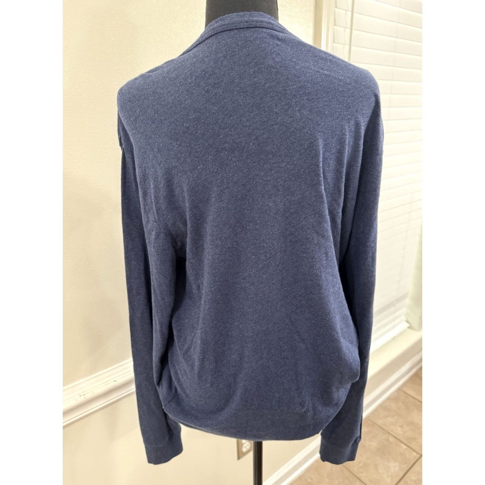 Cremieux Cremieux Button-Up Shirt Blue Long Sleeve Men L Regular Cotton Solid Collared排 Size US L / EU 52-54 / 3 - 2 Thumbnail