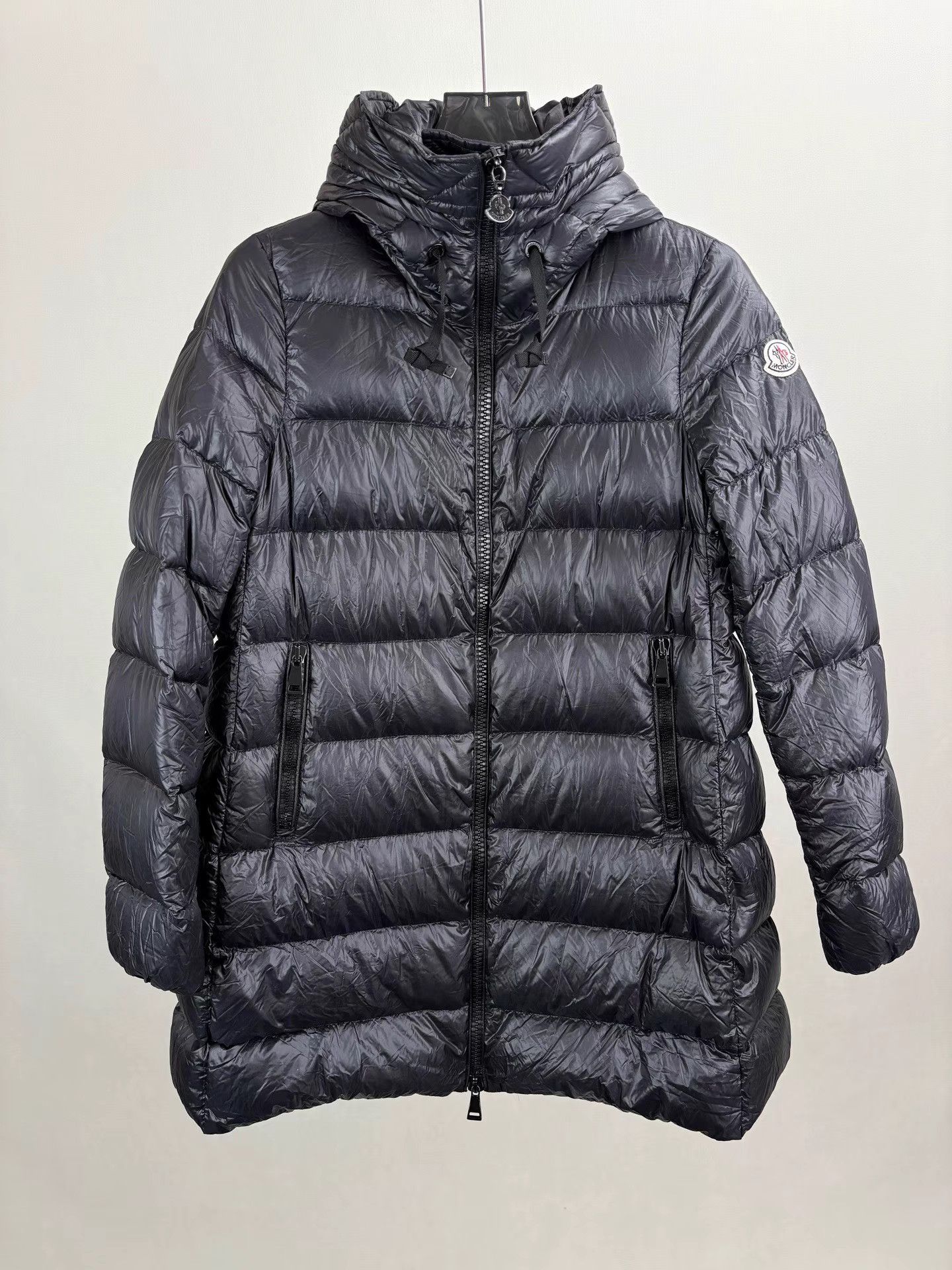 Moncler MONCLER SUYEN Black Long Down Jacket Size US L / EU 52-54 / 3 - 1 Thumbnail