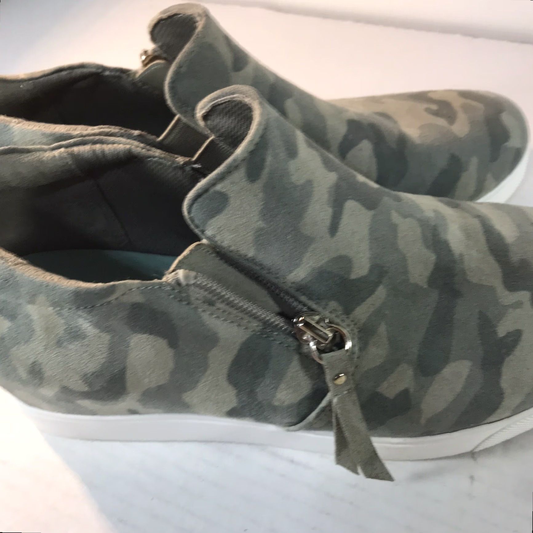 Vintage VINTAGE Dr Scholls Ankle Booties Women’s Size 9.5M Camouflage Camo Round Toe Flat Bootie Size US 9.5 / IT 39.5 - 5 Thumbnail