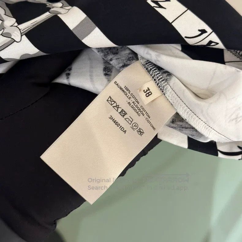 Hermes Hermes Star Chart Series Black and White Printed Top Size XS / US 0-2 / IT 36-38 - 4 Thumbnail