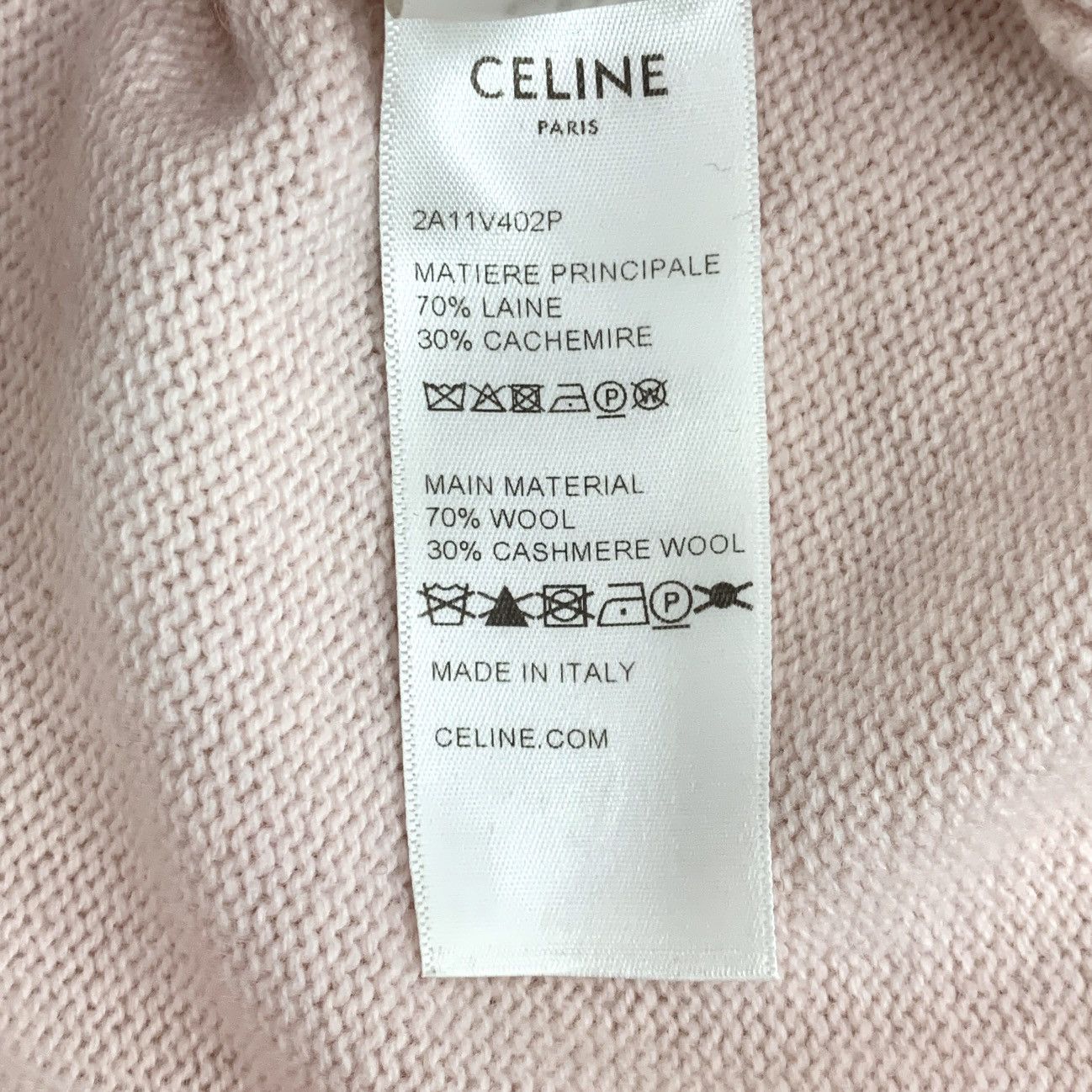 Celine Celine 23 Collection Capsule Series Pink Wool Sweatshirt Size S / US 4 / IT 40 - 8 Thumbnail