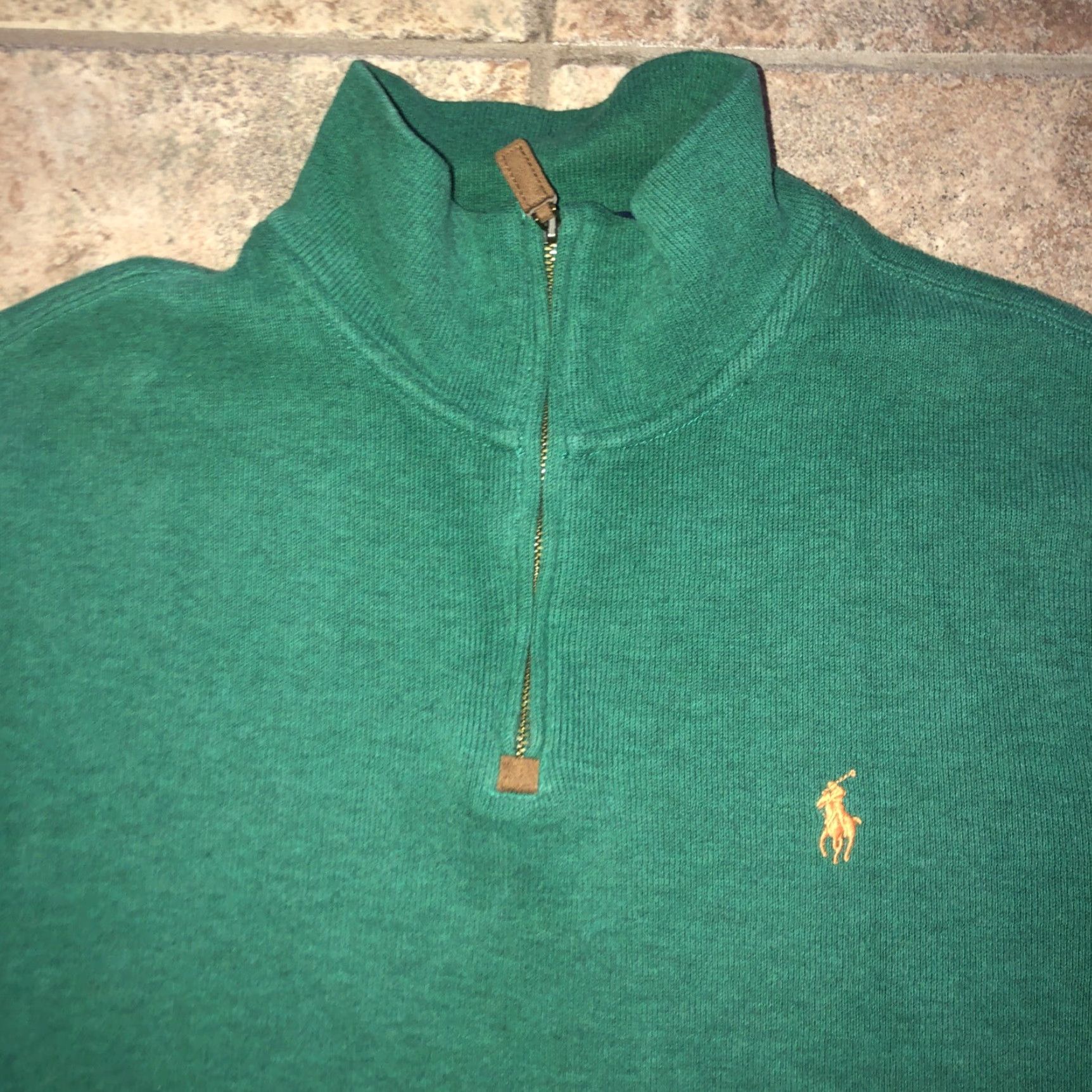 Polo Ralph Lauren Polo Ralph Lauren Sweater Half Zip Pullover Green M Mens Size M Size US M / EU 48-50 / 2 - 2 Thumbnail