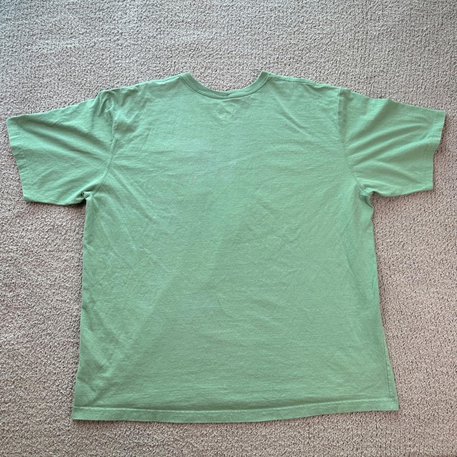 Carhartt Carhartt Mens T Shirt K87 Short Sleeve Pocket Green 2XL Size US XXL / EU 58 / 5 - 5 Thumbnail