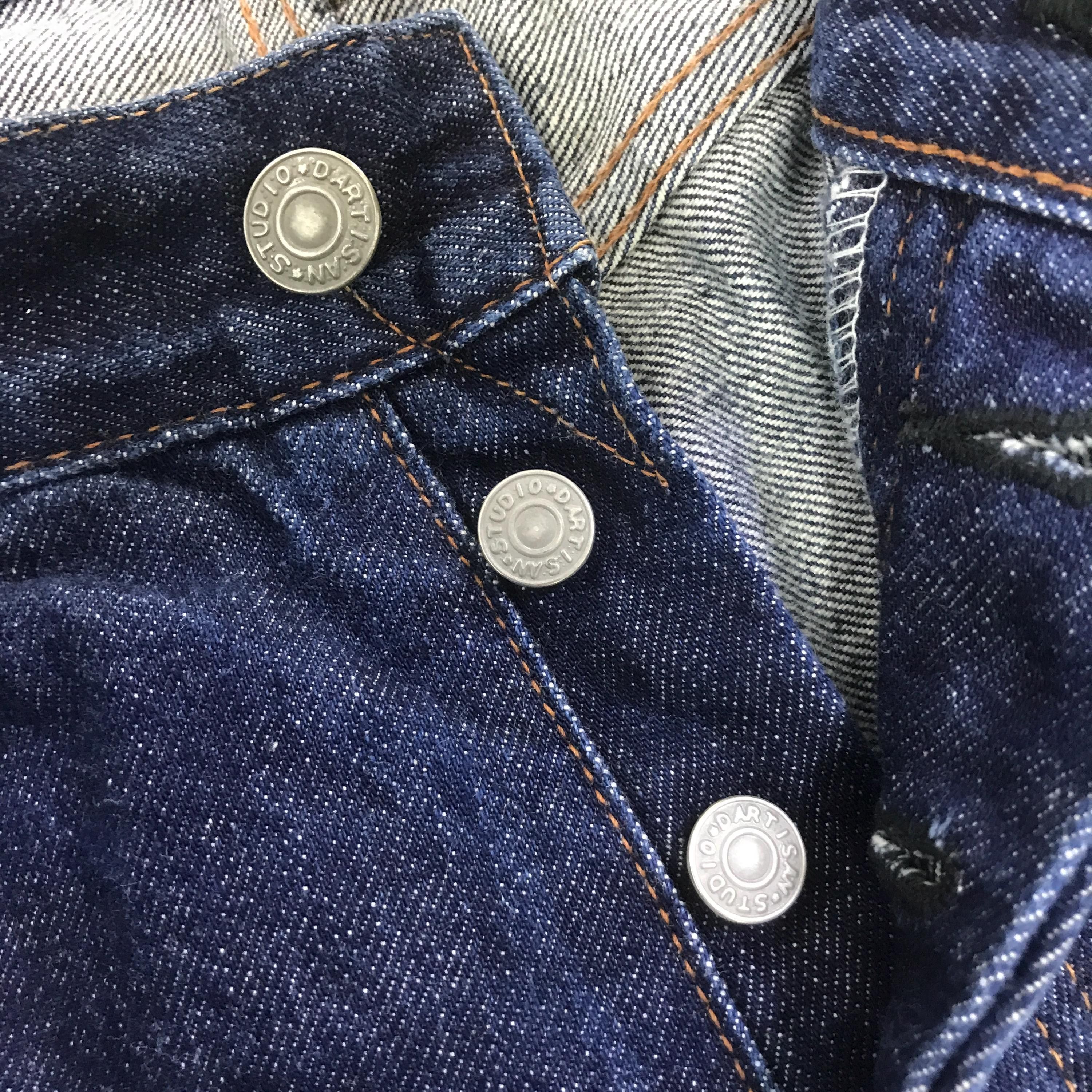 Studio D'Artisan STUDIO D'ARTISAN BLUE DENIM RED LINE DENIM PANTS K130B4 Size US 33 - 15 Thumbnail